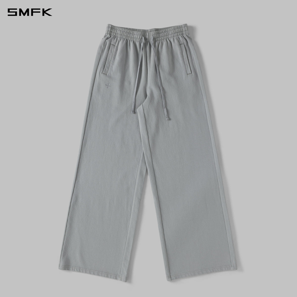 PERMANENT LOOSE STRT PANTS/COTTON/W GLACIER GREY