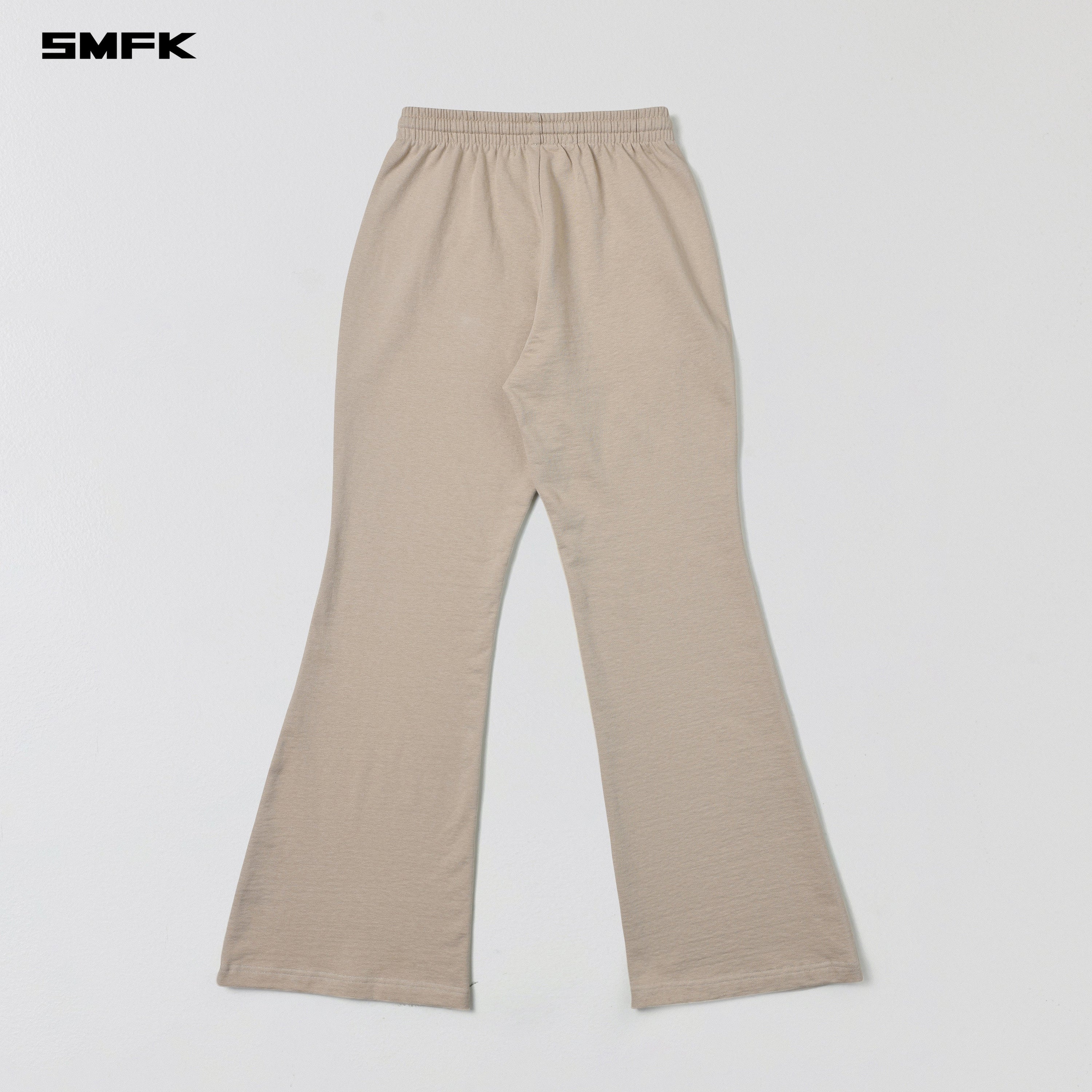 PERMANENT SLIM FLARED PANTS/COTTON WOOL FRESH SKIN