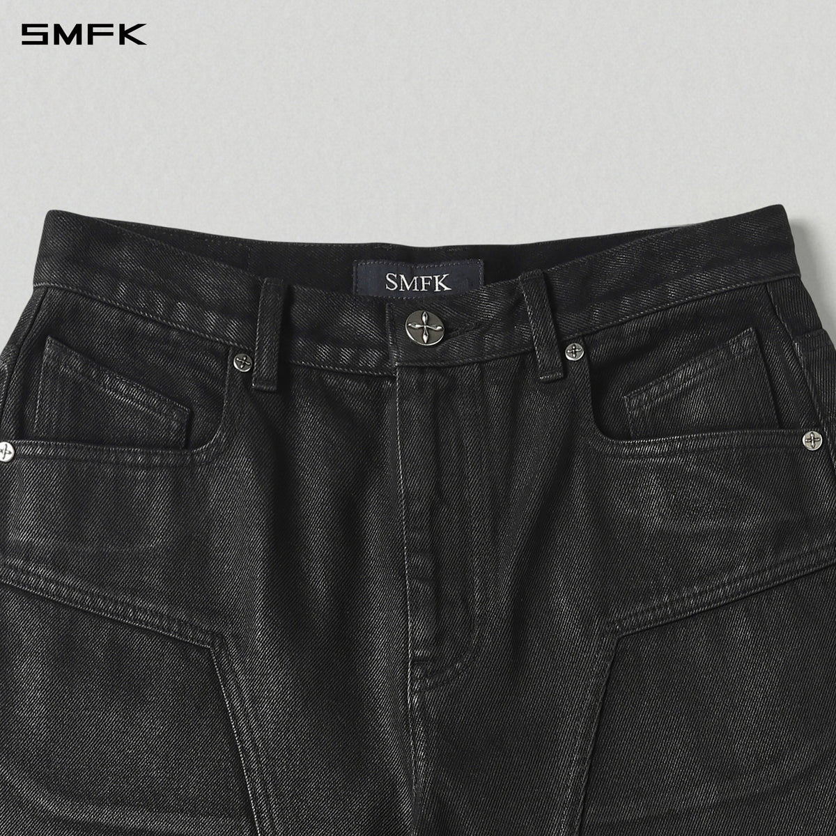 MIRAGE MODE STRT DENIM PANTS/COTTON/W INK BLACK