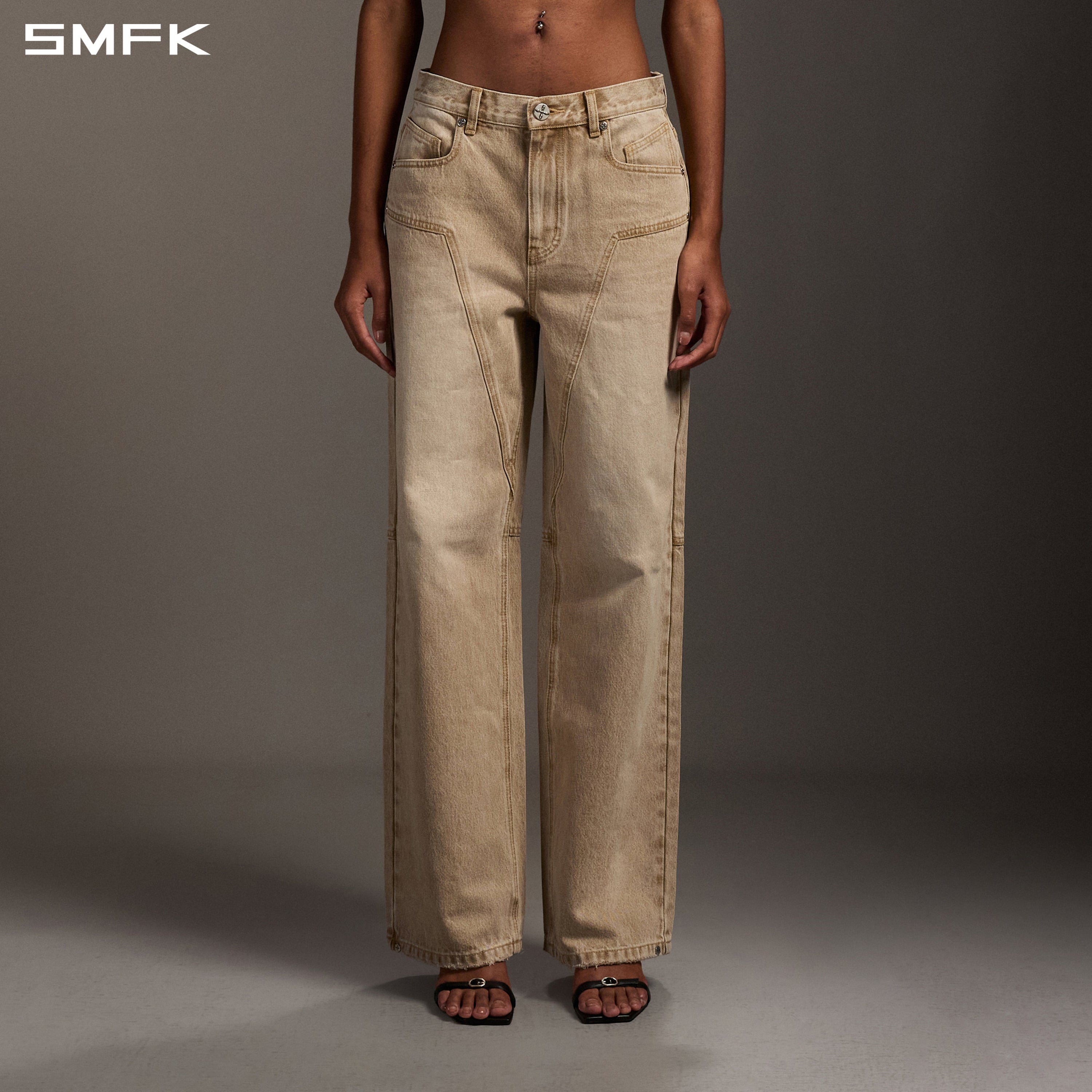 MIRAGE MODE STRT DENIM PANTS/COTTON/W FRESH SKIN