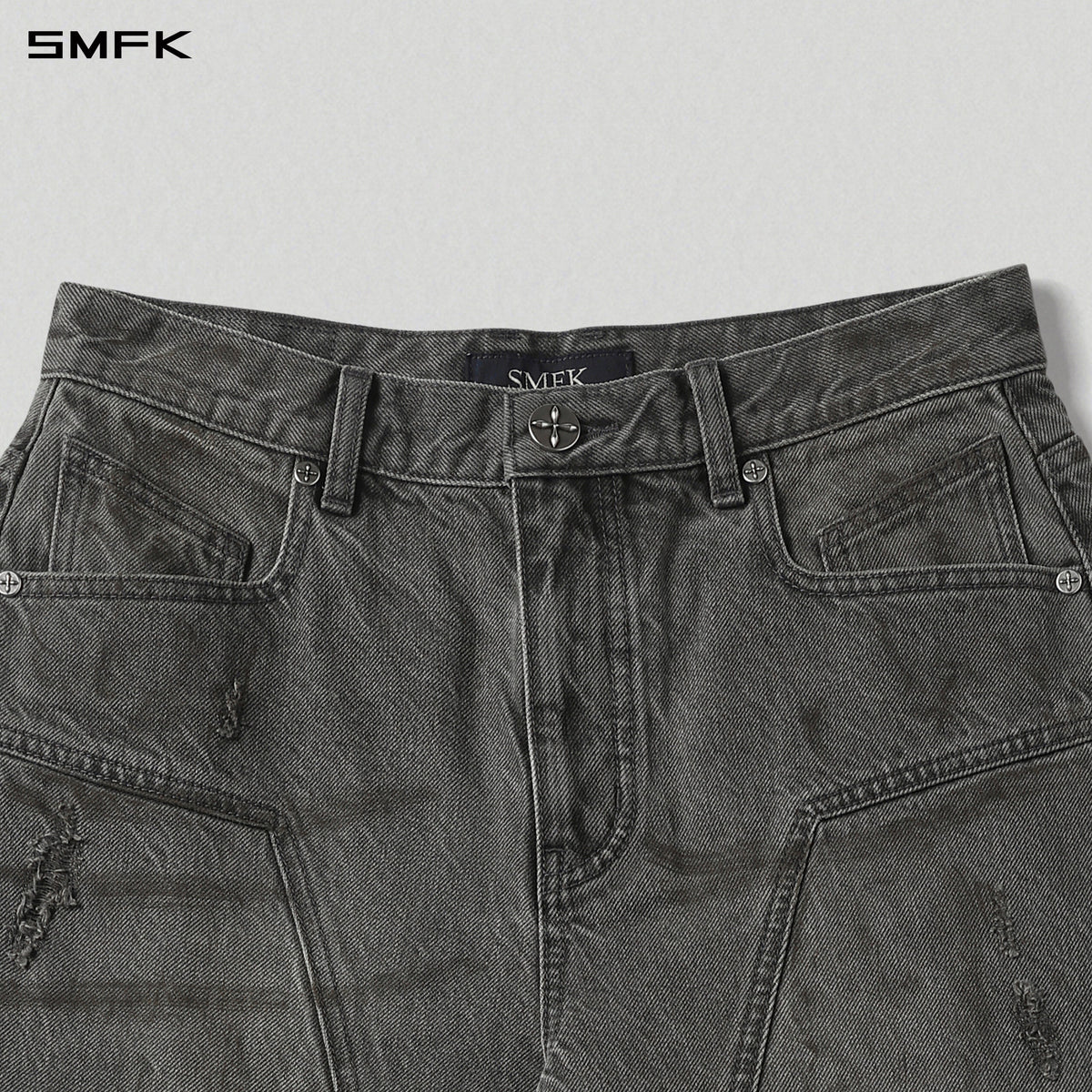 MIRAGE MODE STRT DENIM PANTS/COTTON/W STORM GREY