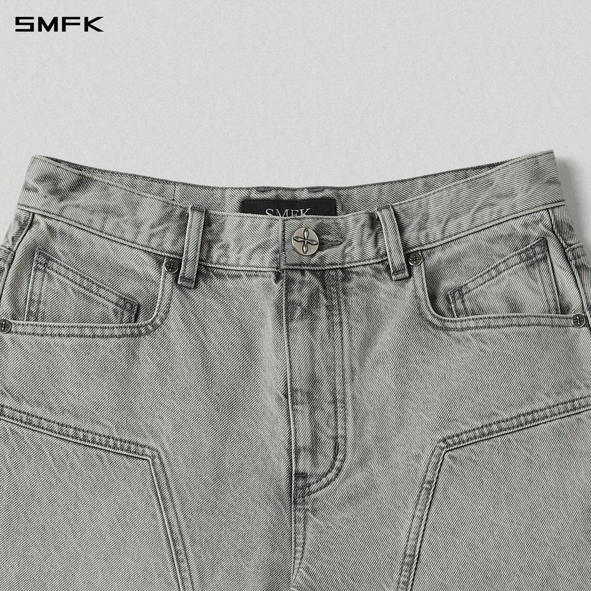 MIRAGE MODE STRT DENIM PANTS/COTTON/W GLACIER GREY