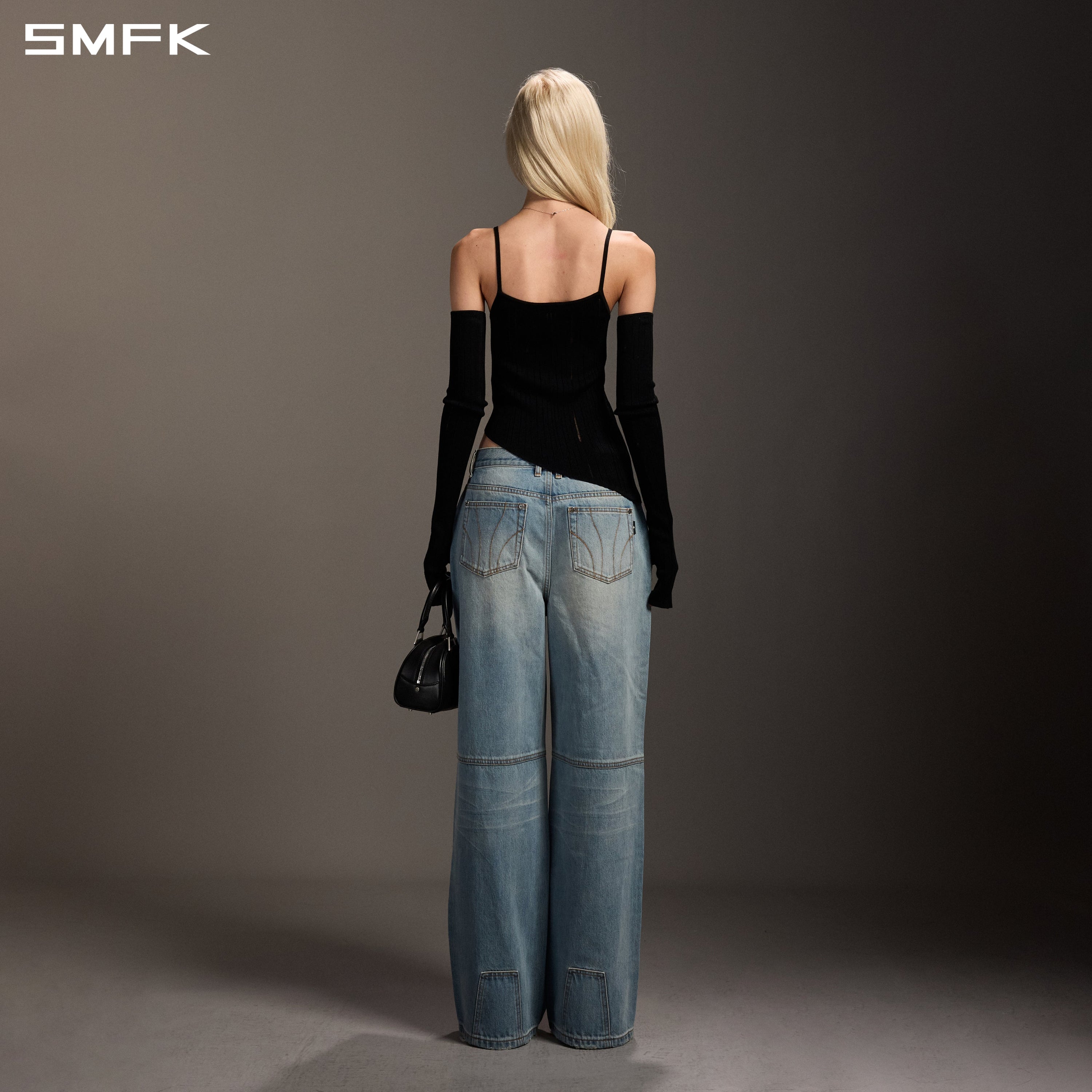 MIRAGE MODE STRT DENIM PANTS/COTTON/W SKY BLUE
