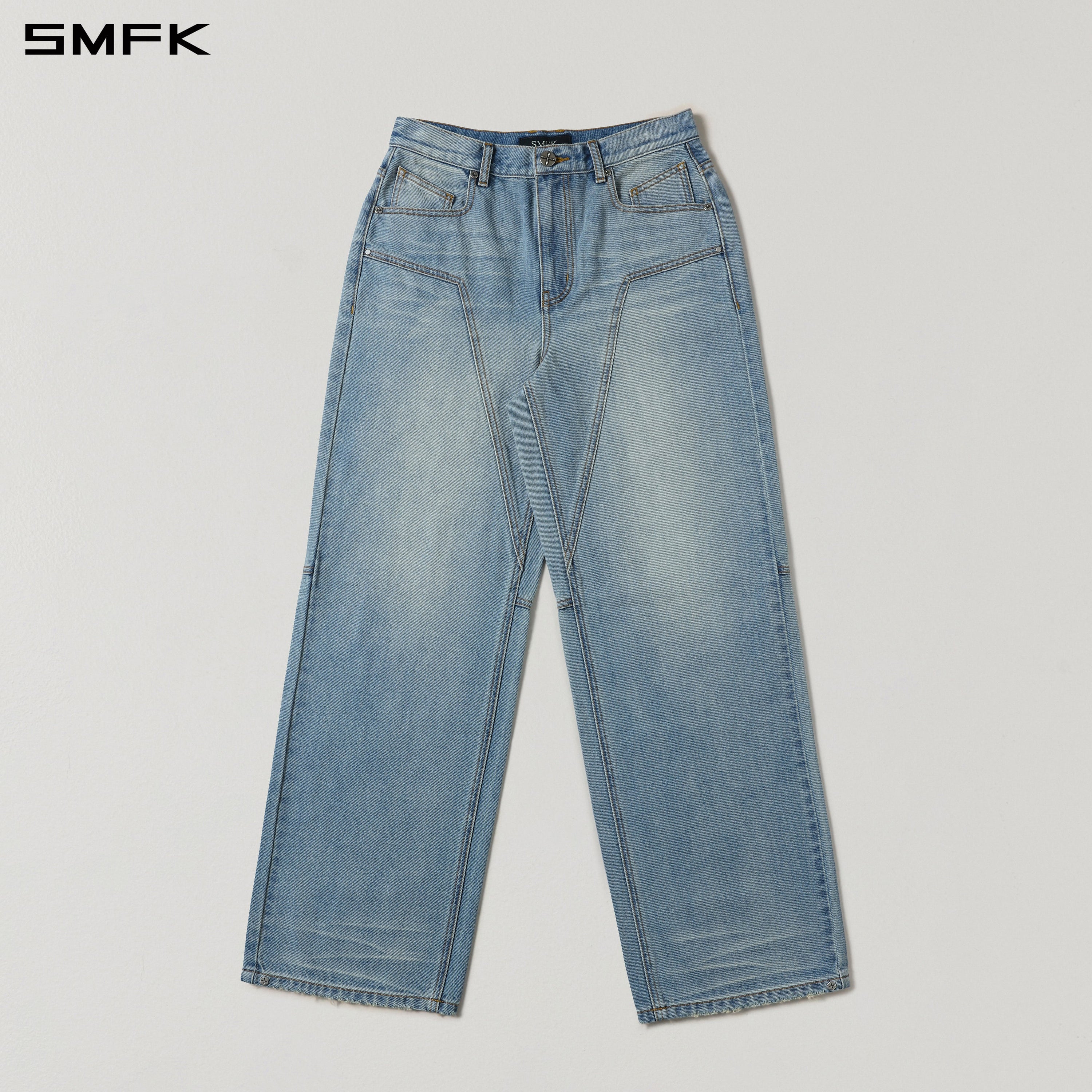 MIRAGE MODE STRT DENIM PANTS/COTTON/W SKY BLUE
