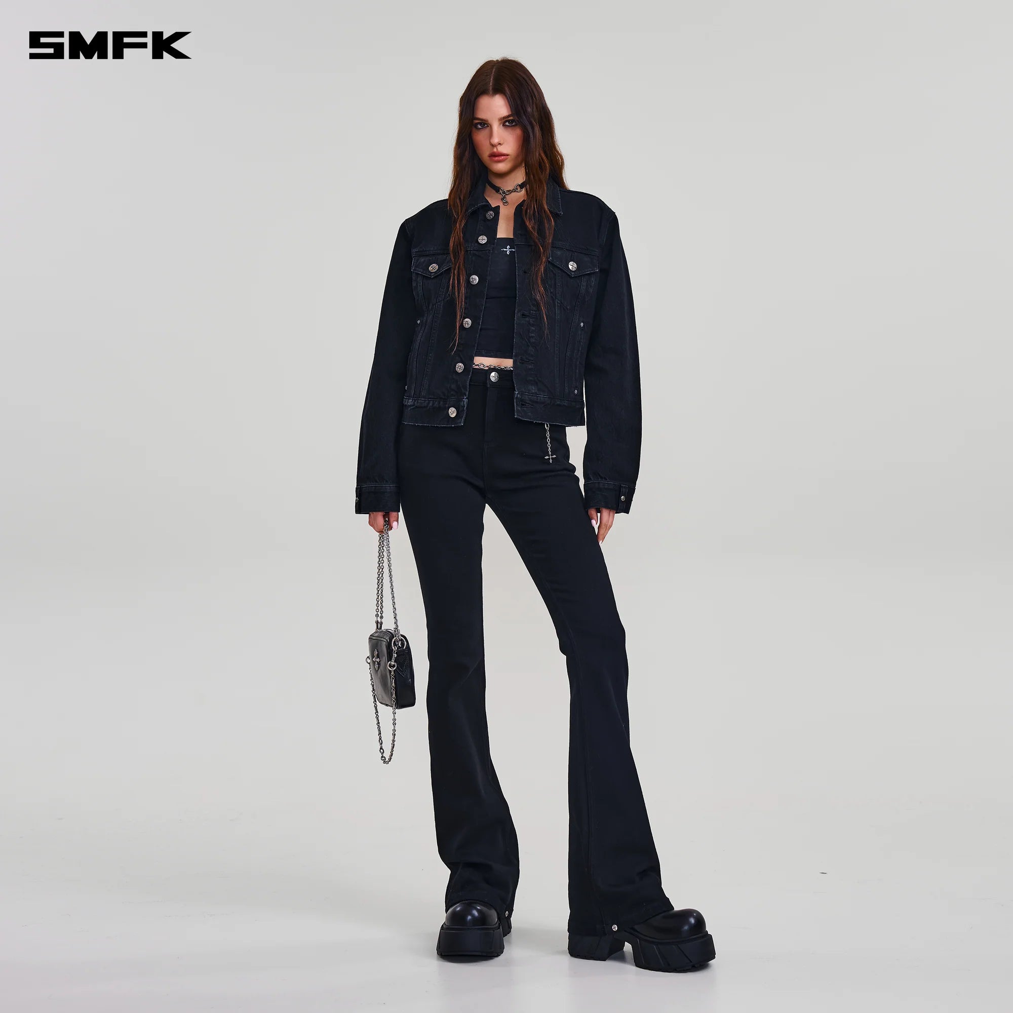 COMPASS STORM DENIM PANTS WILD BLACK