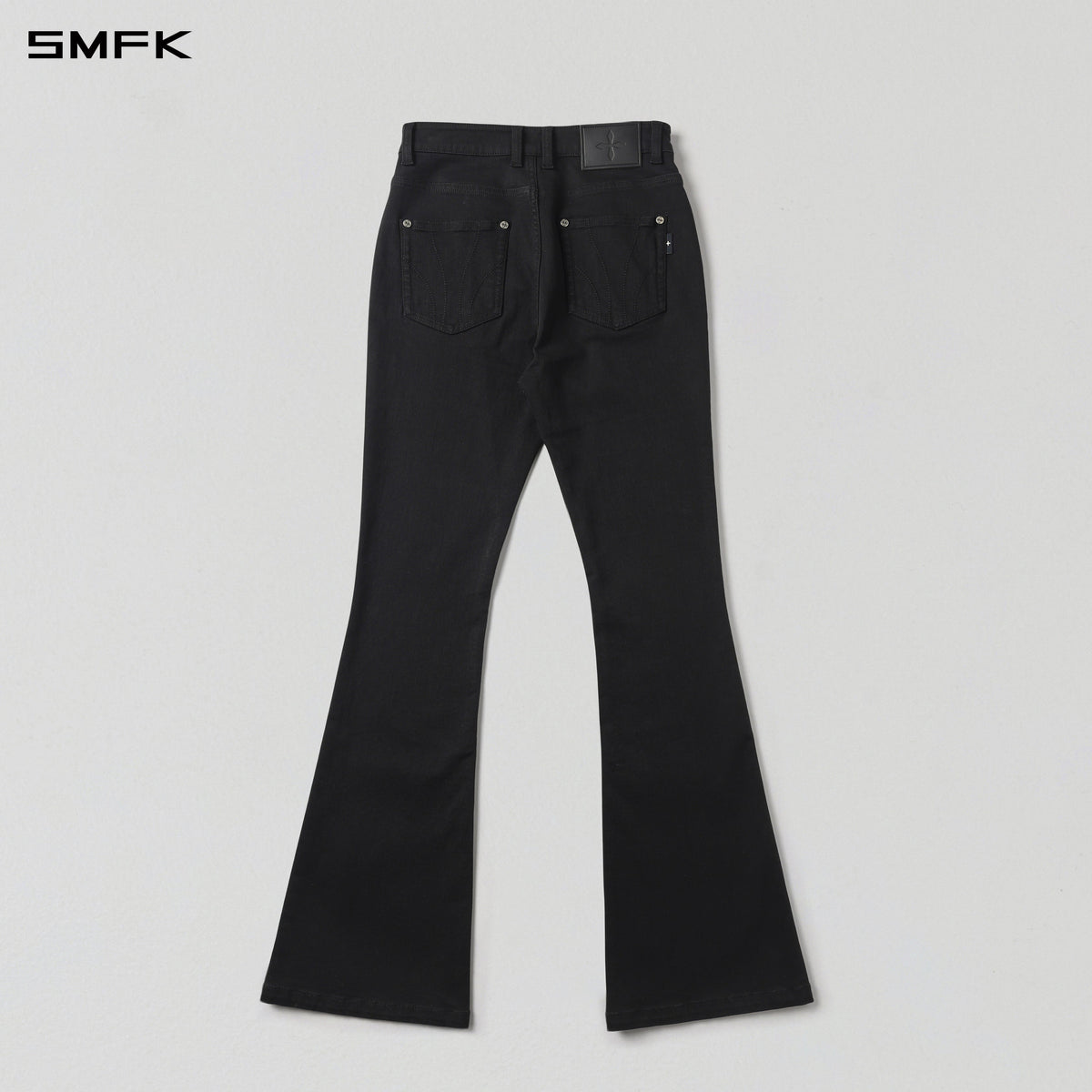 MIRAGE PRISM FLARED DENIM PANTS/E-COTTON WILD BLACK