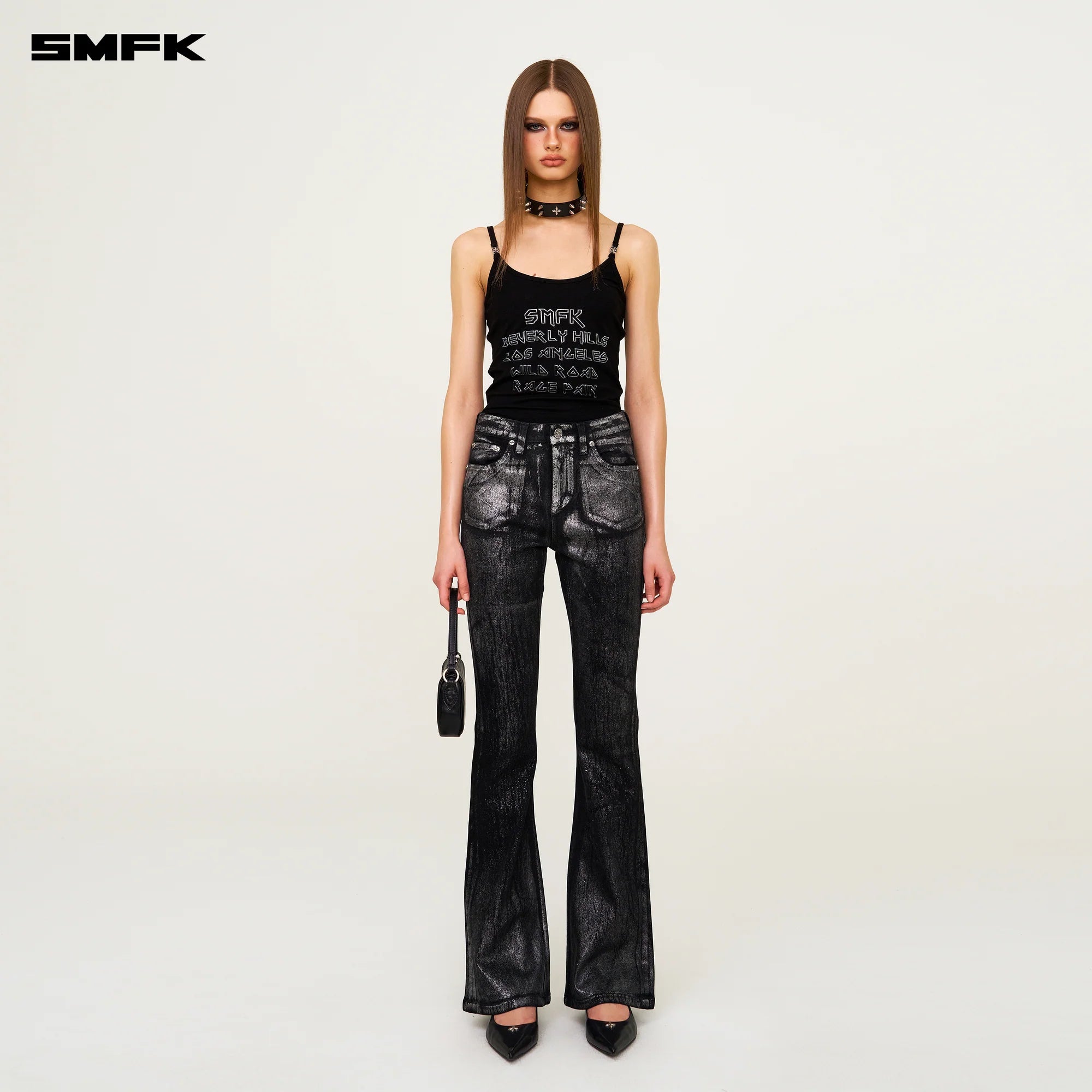 FUTURE STAR PHANTOM GLITTER FLARED JEANS