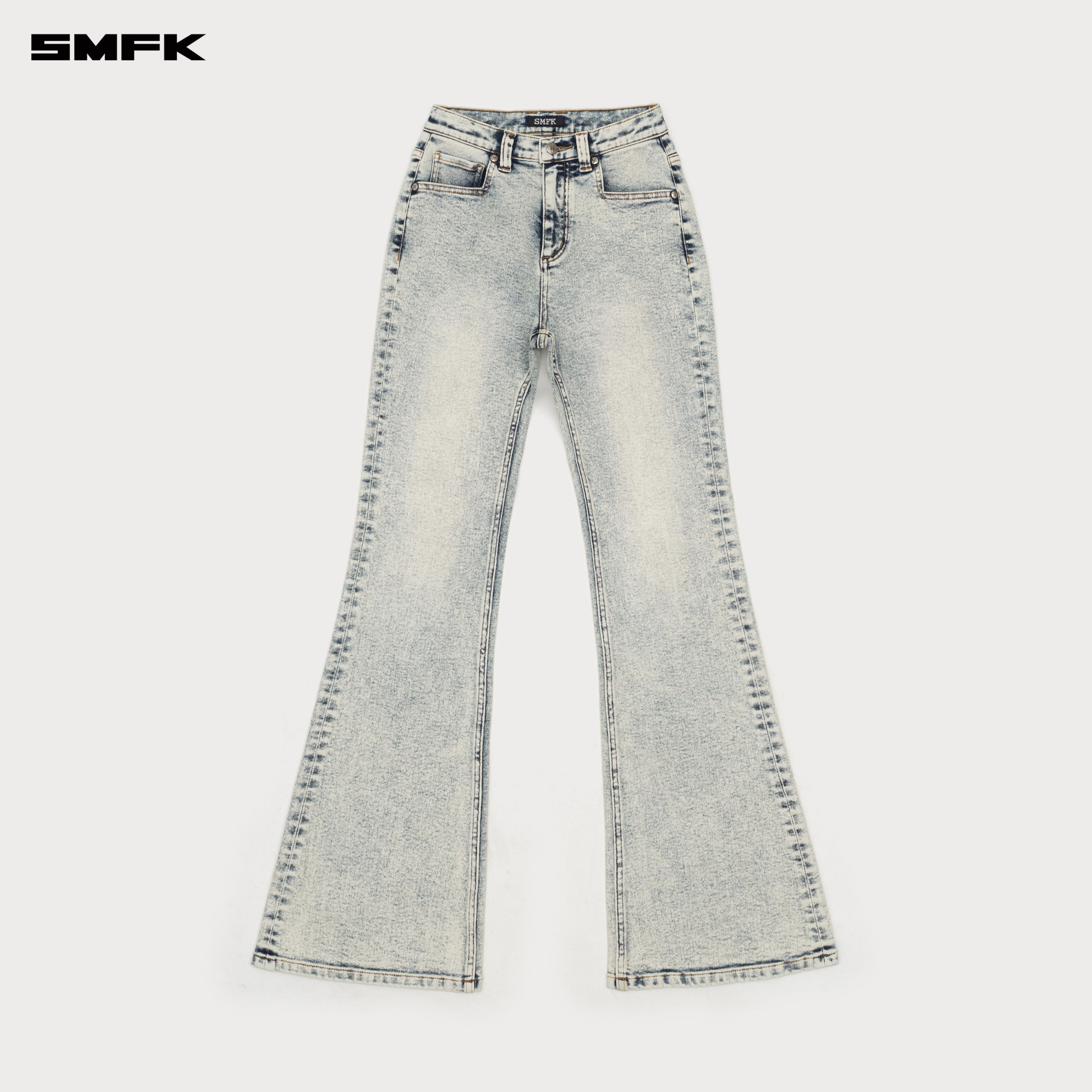 Compass Classic Flared Jeans White Snowflake