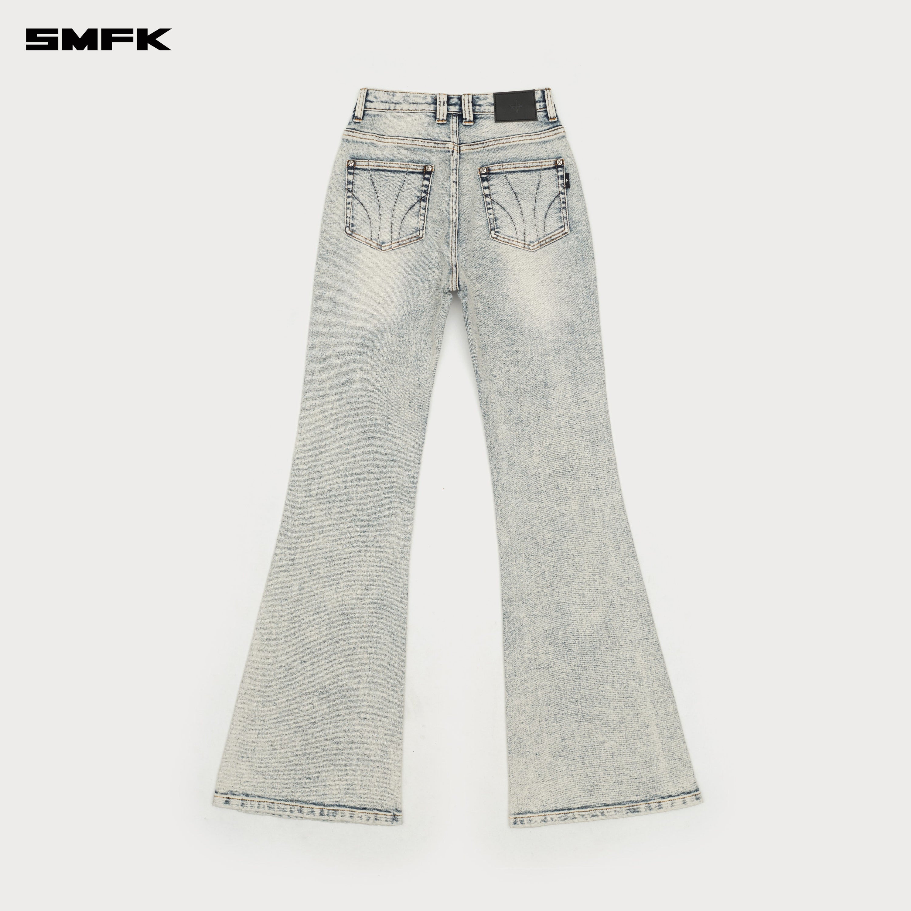 Compass Classic Flared Jeans White Snowflake