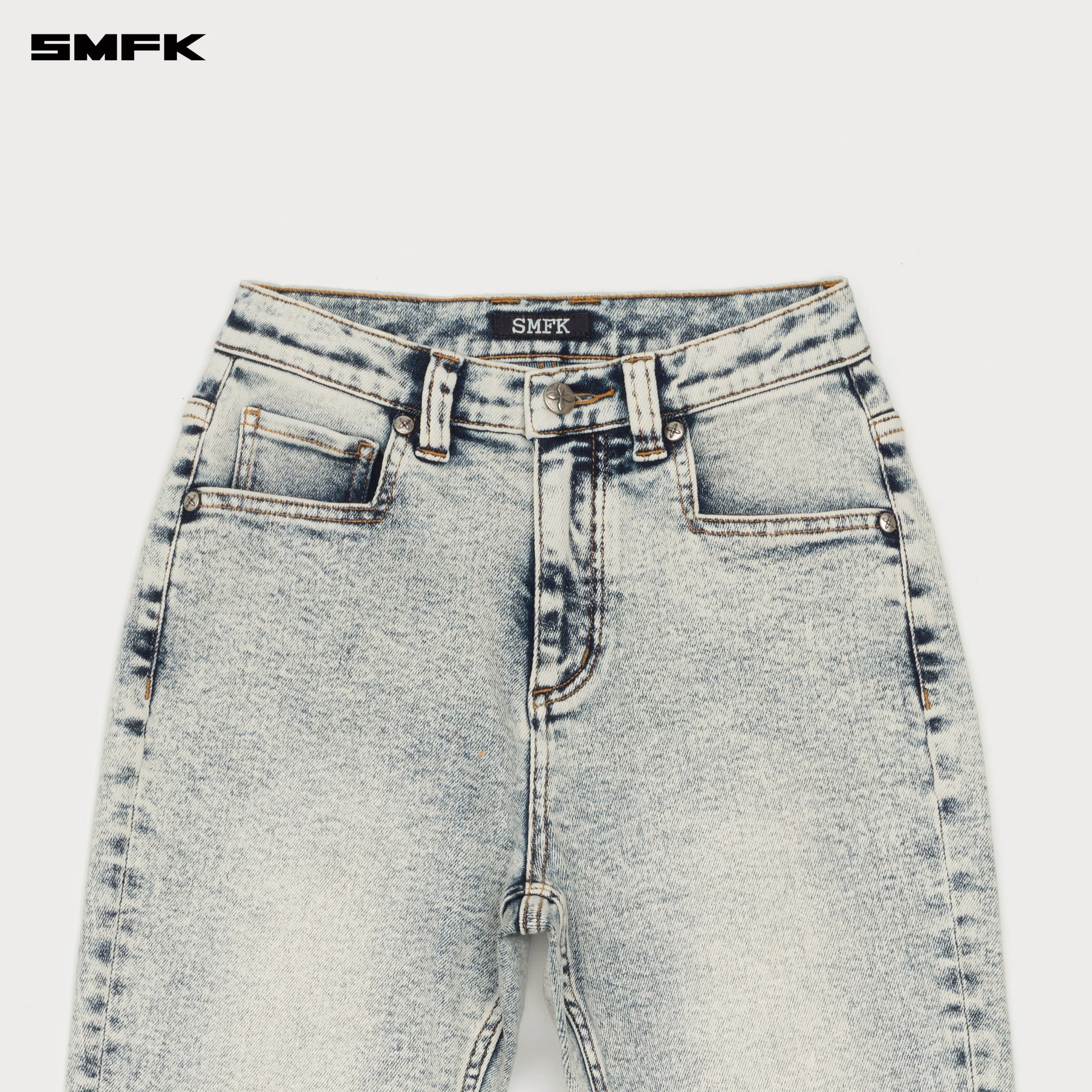 Compass Classic Flared Jeans White Snowflake