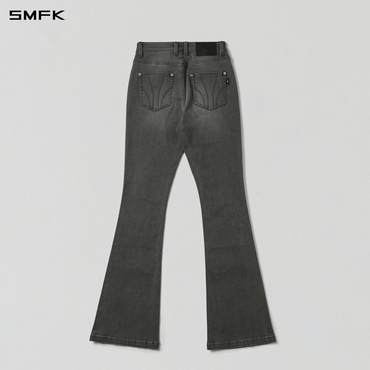 MIRAGE PRISM FLARED DENIM PANTS/E-COTTON STORM GREY
