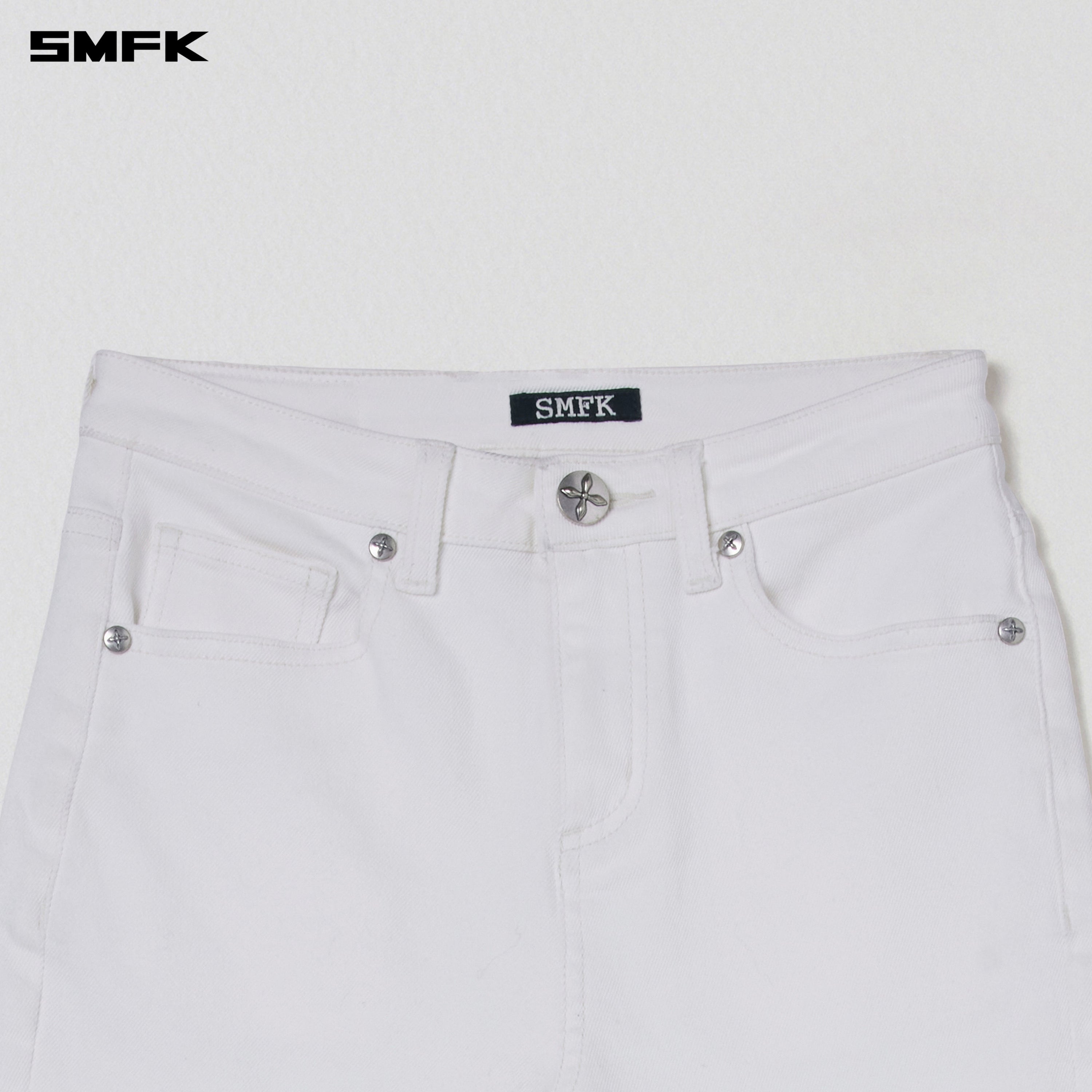 COMPASS STORM DENIM PANTS SNOW MOUNTAIN WHITE