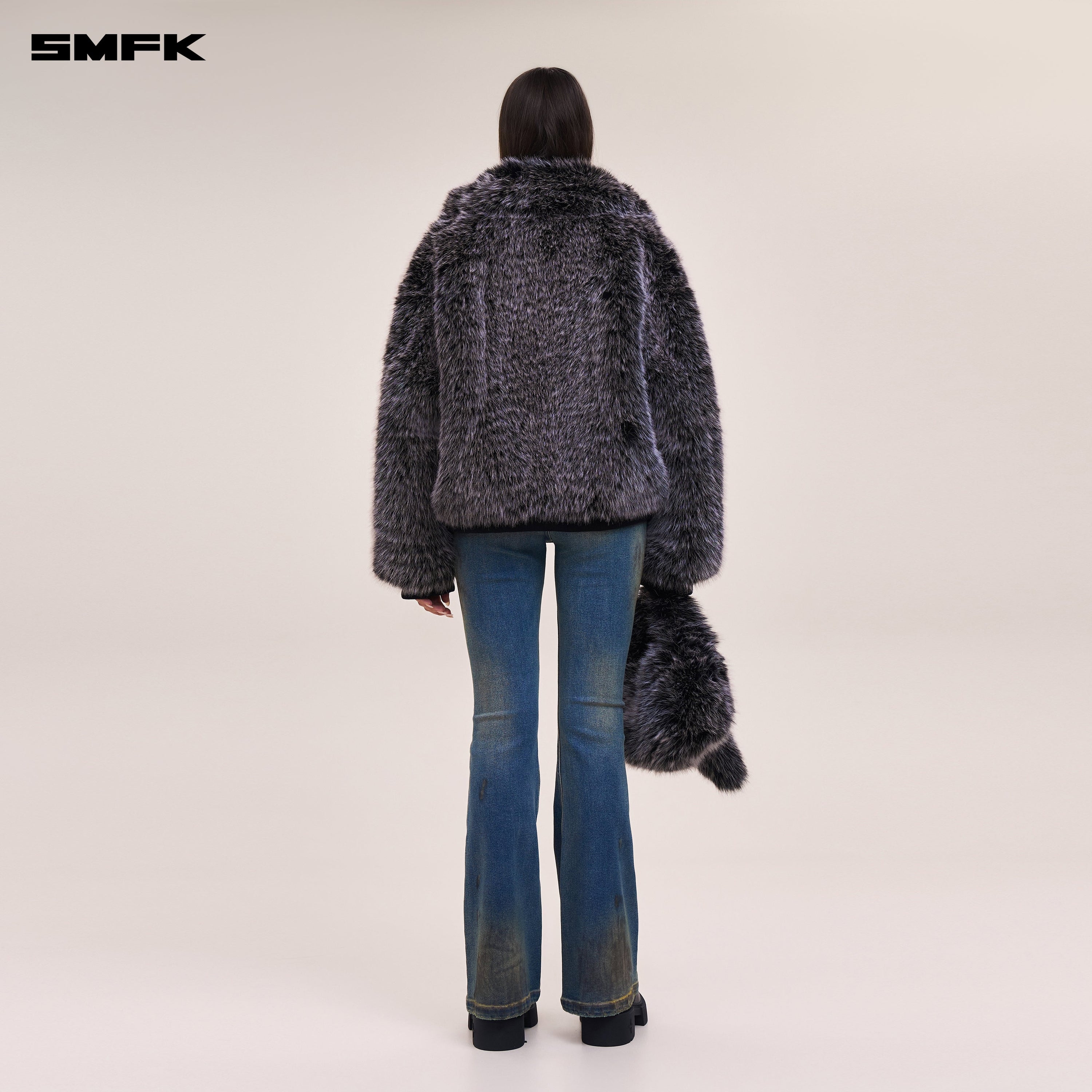 COMPASS MODE WASTELAND STORM HANDPAINTED DENIM PANTS WASTELAND BLUE