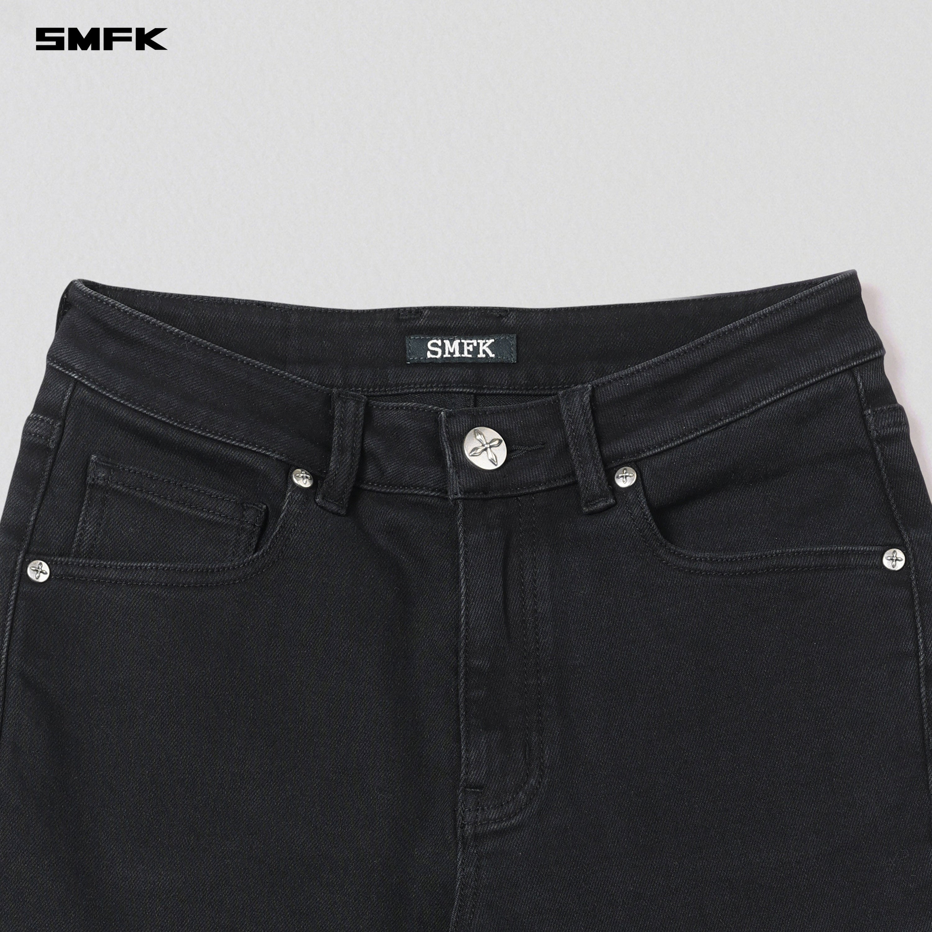 COMPASS HURRICANE MID DENIM PANTS/E-COTTON BLACK MIST