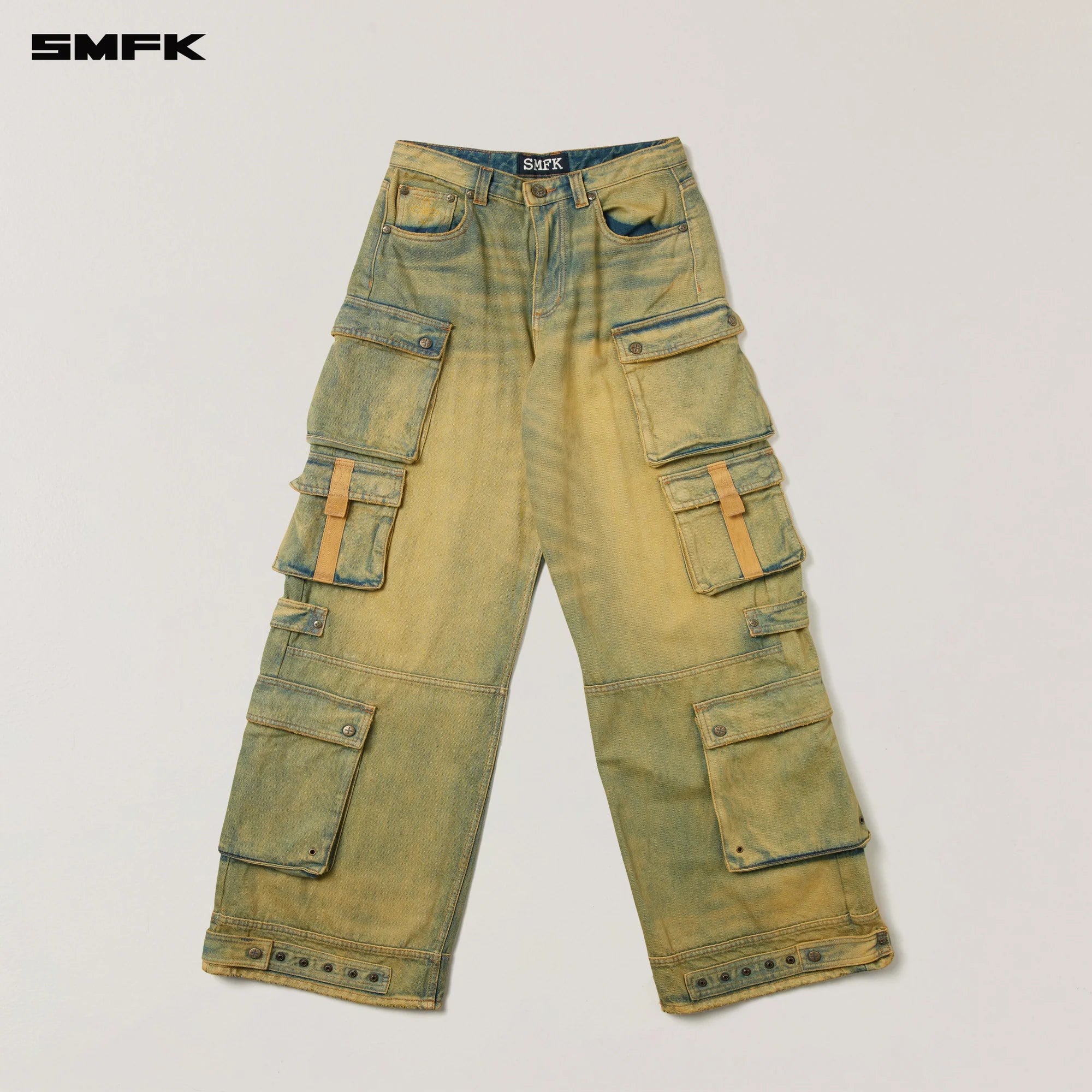 COMPASS WILD HORSE MULTI POCKETS DENIM PANTS CHEESE