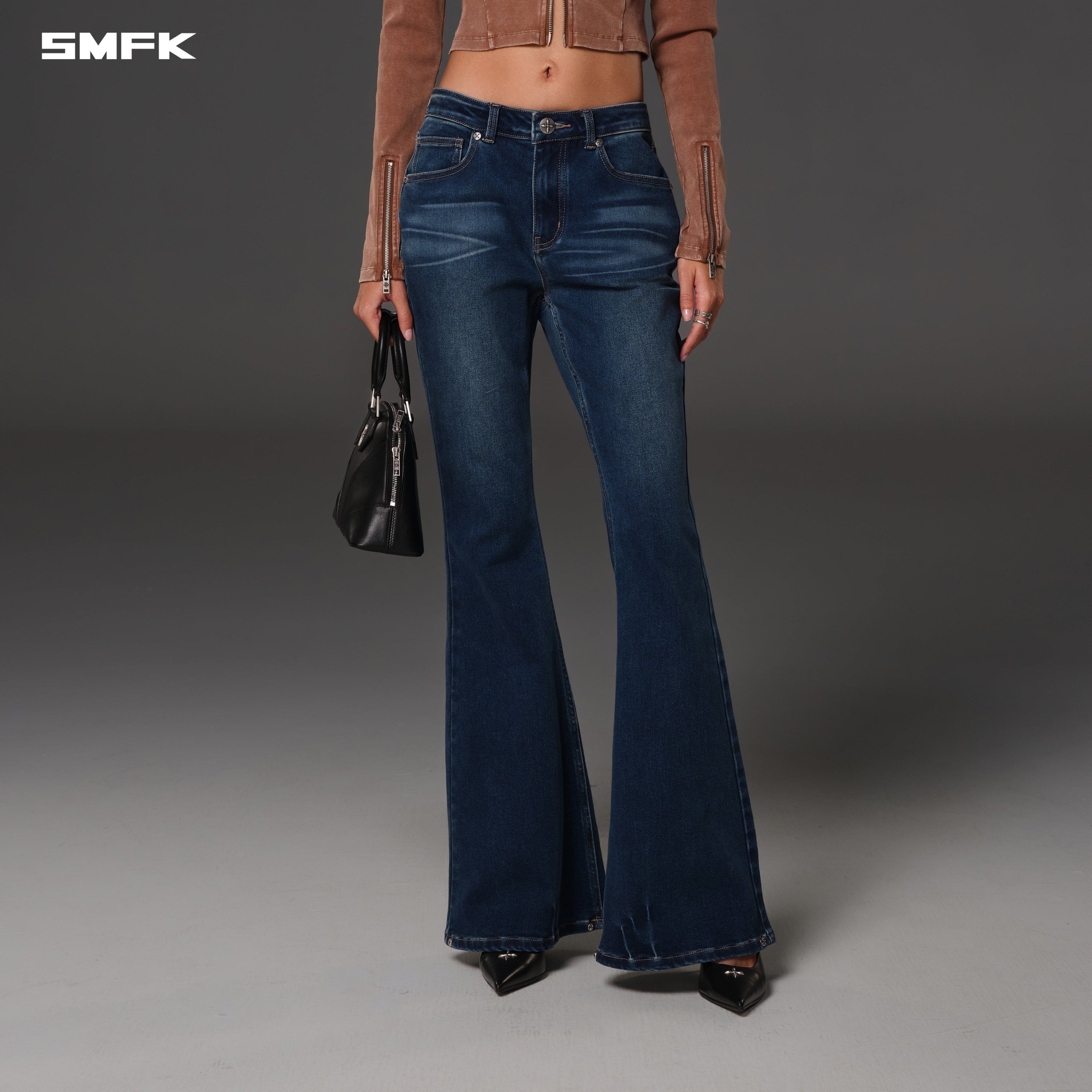 COMPASS HURRICANE MID DENIM PANTS/E-COTTON DARK CLOUD BLUE