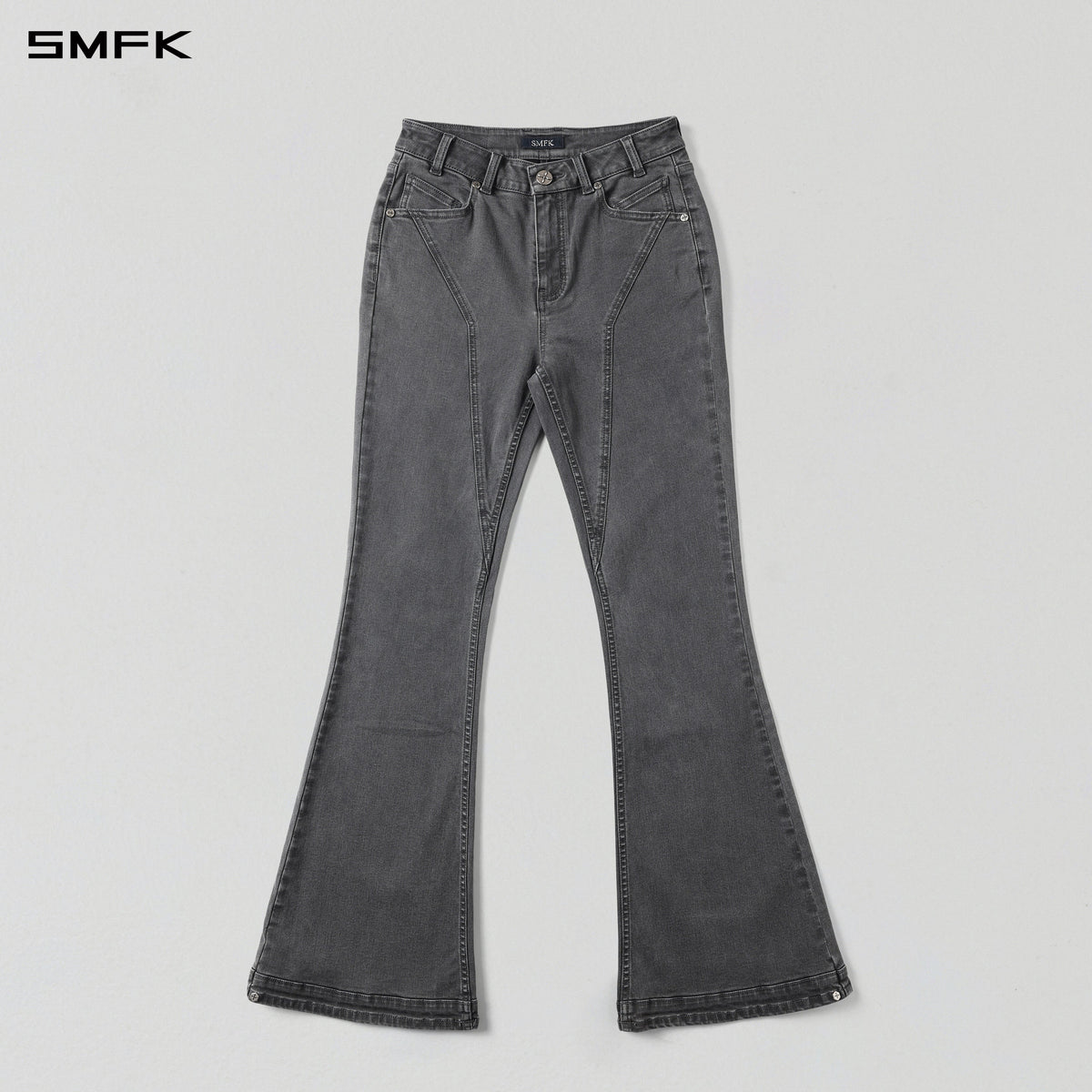 MIRAGE UPSIDE-DOWN DENIM PANTS/COTTON+T400SPANDEX/W STORM GREY