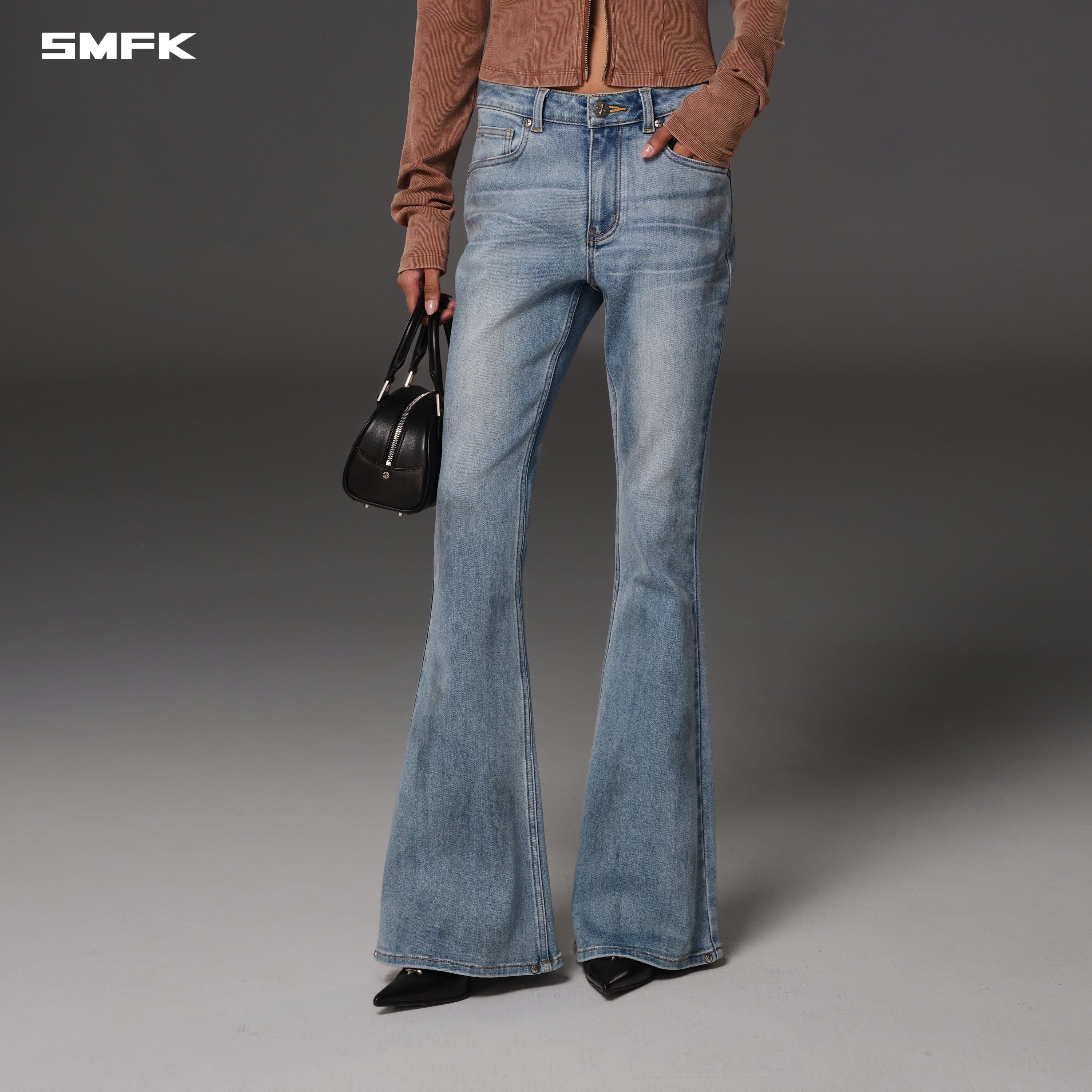 COMPASS HURRICANE MID DENIM PANTS/E-COTTON SKY BLUE