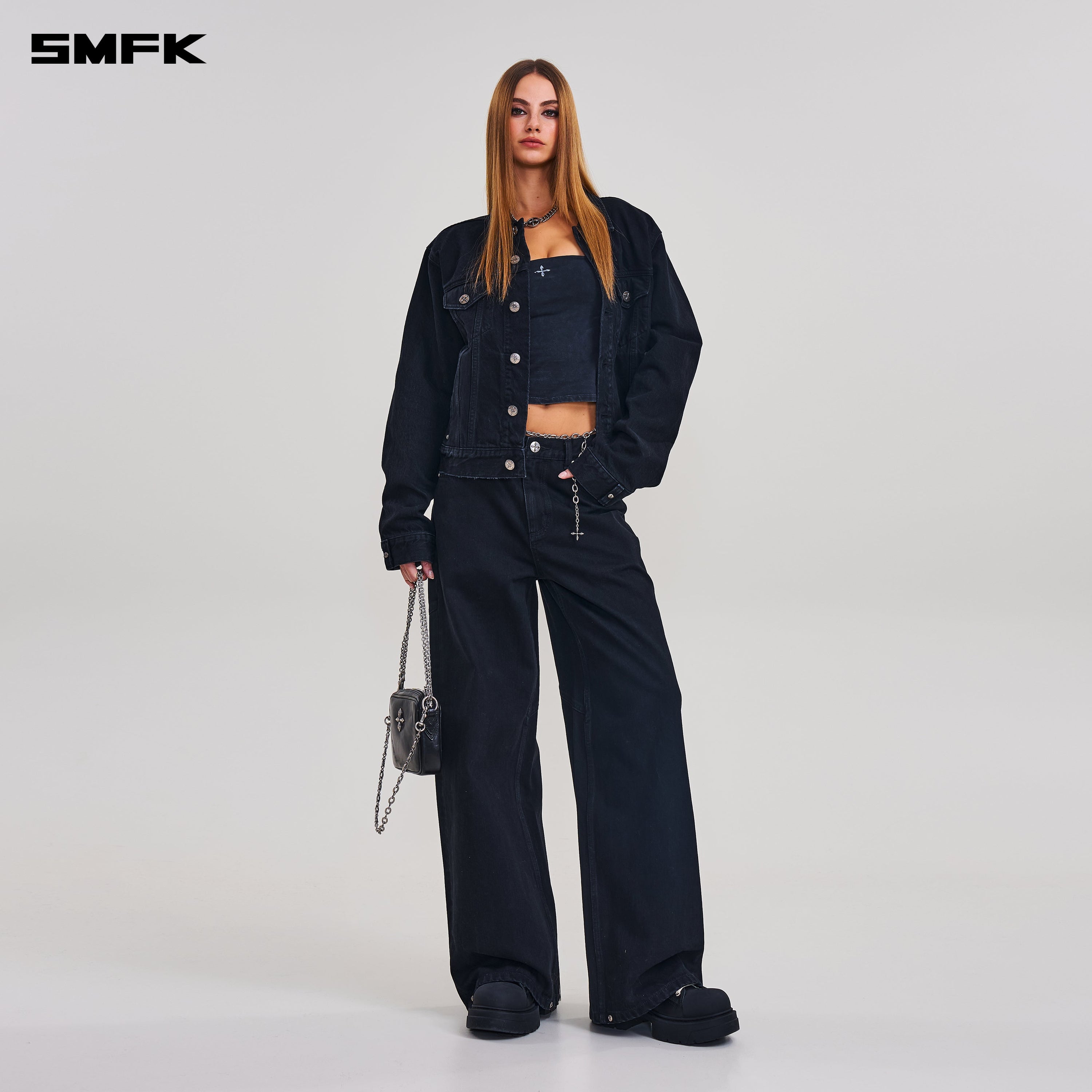 COMPASS MODE TOWER DENIM PANTS WILD BLACK