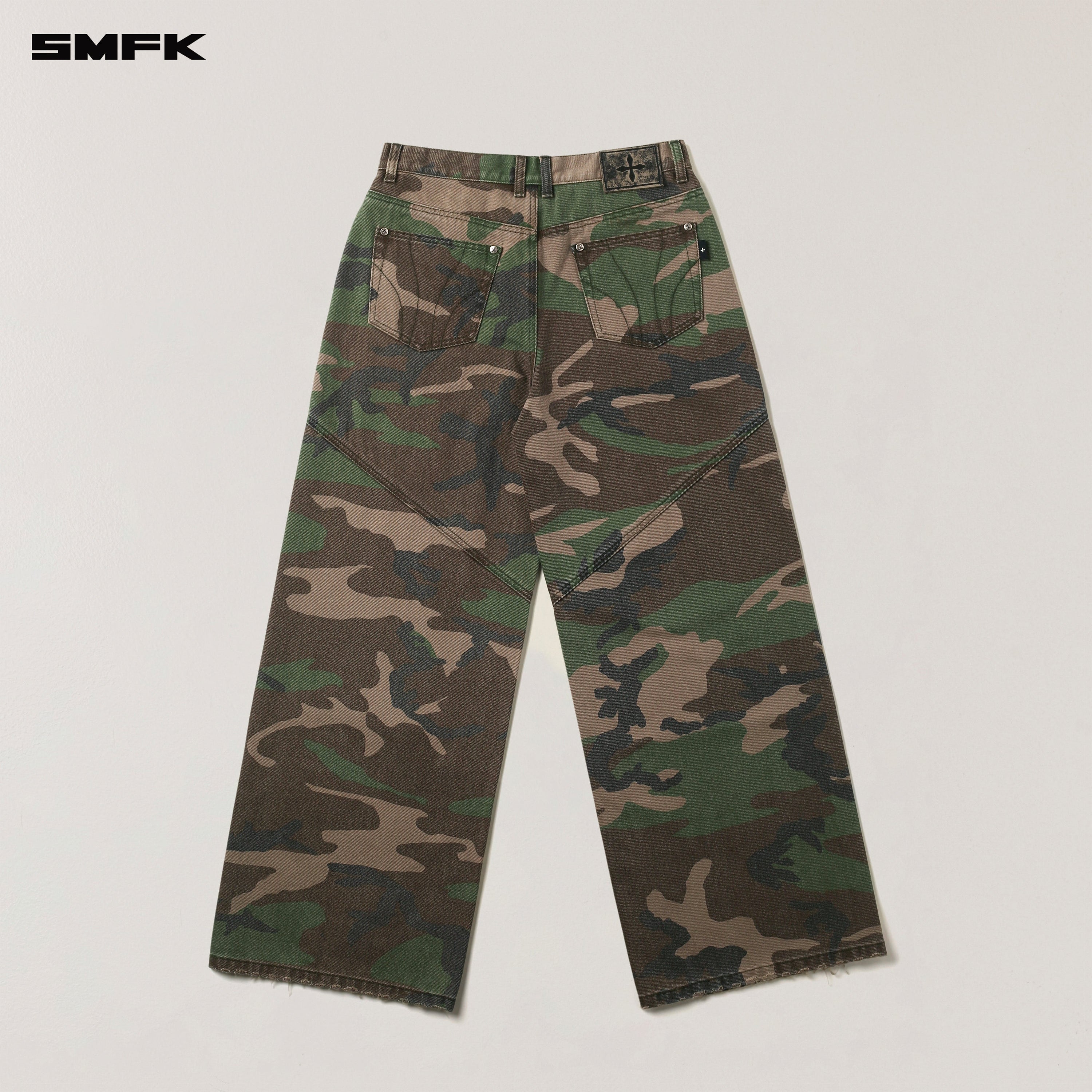 COMPASS MODE TOWER DENIM PANTS ARMY GREEN CAMOUFLAGE