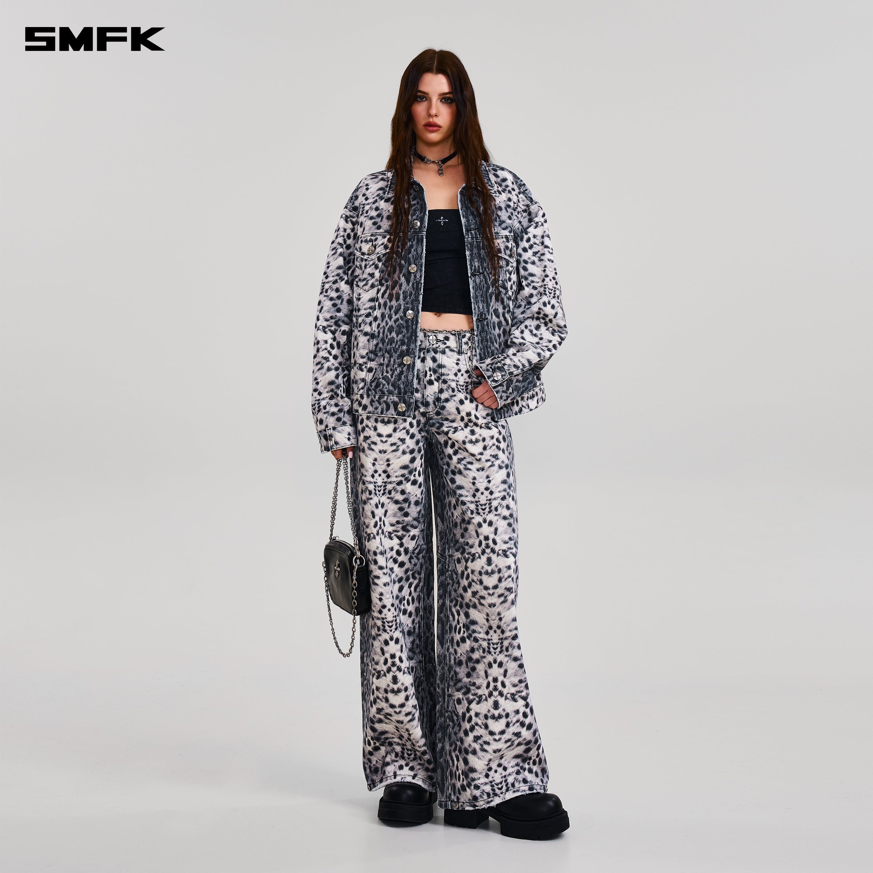 COMPASS MODE TOWER DENIM PANTS MIRAGE LEOPARD