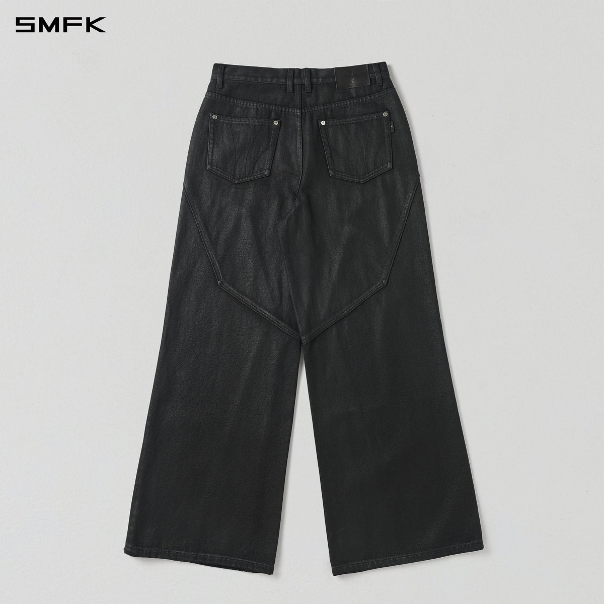 MIRAGE MODE FLARED DENIM PANTS/COTTON/W INK BLACK