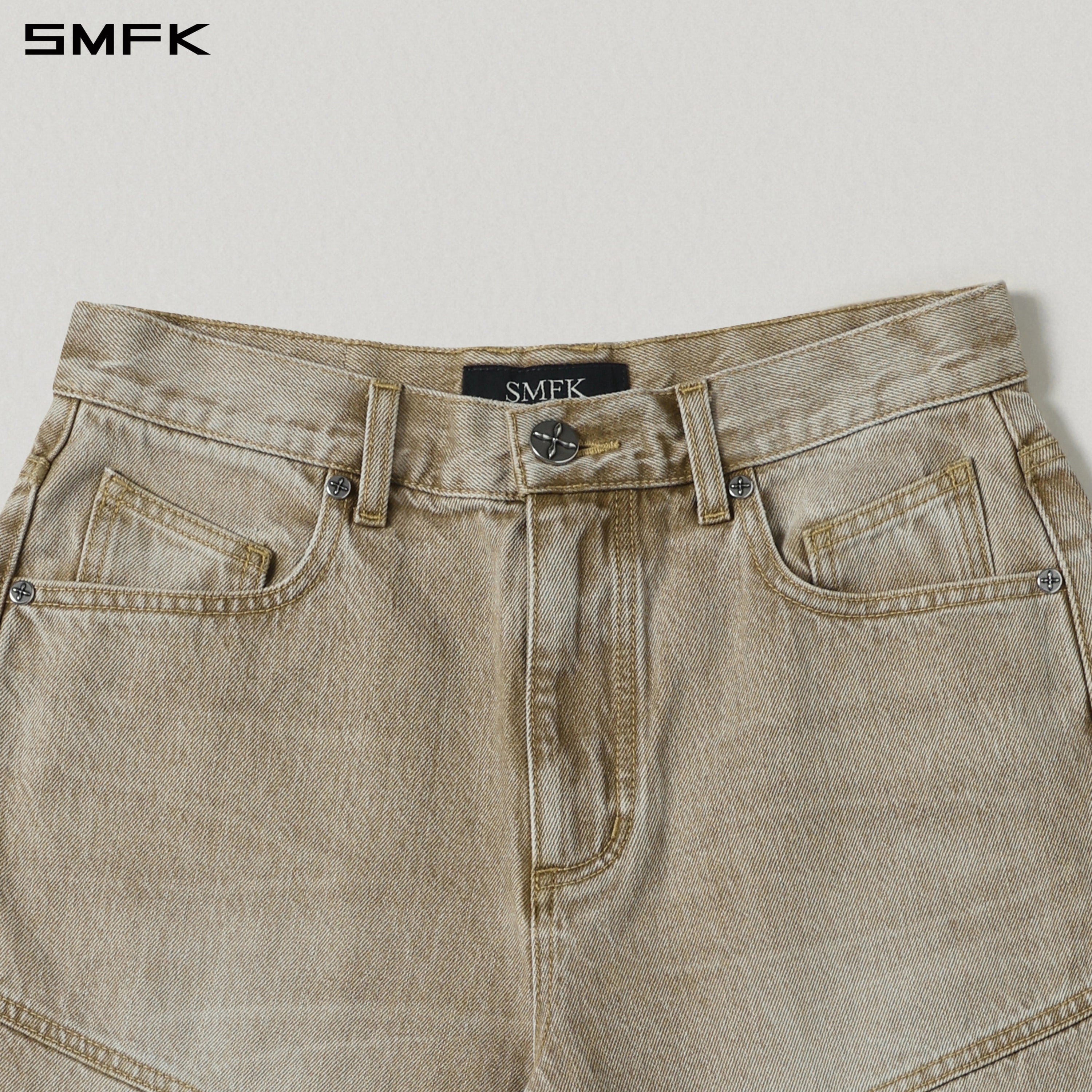 MIRAGE MODE FLARED DENIM PANTS/COTTON/W FRESH SKIN