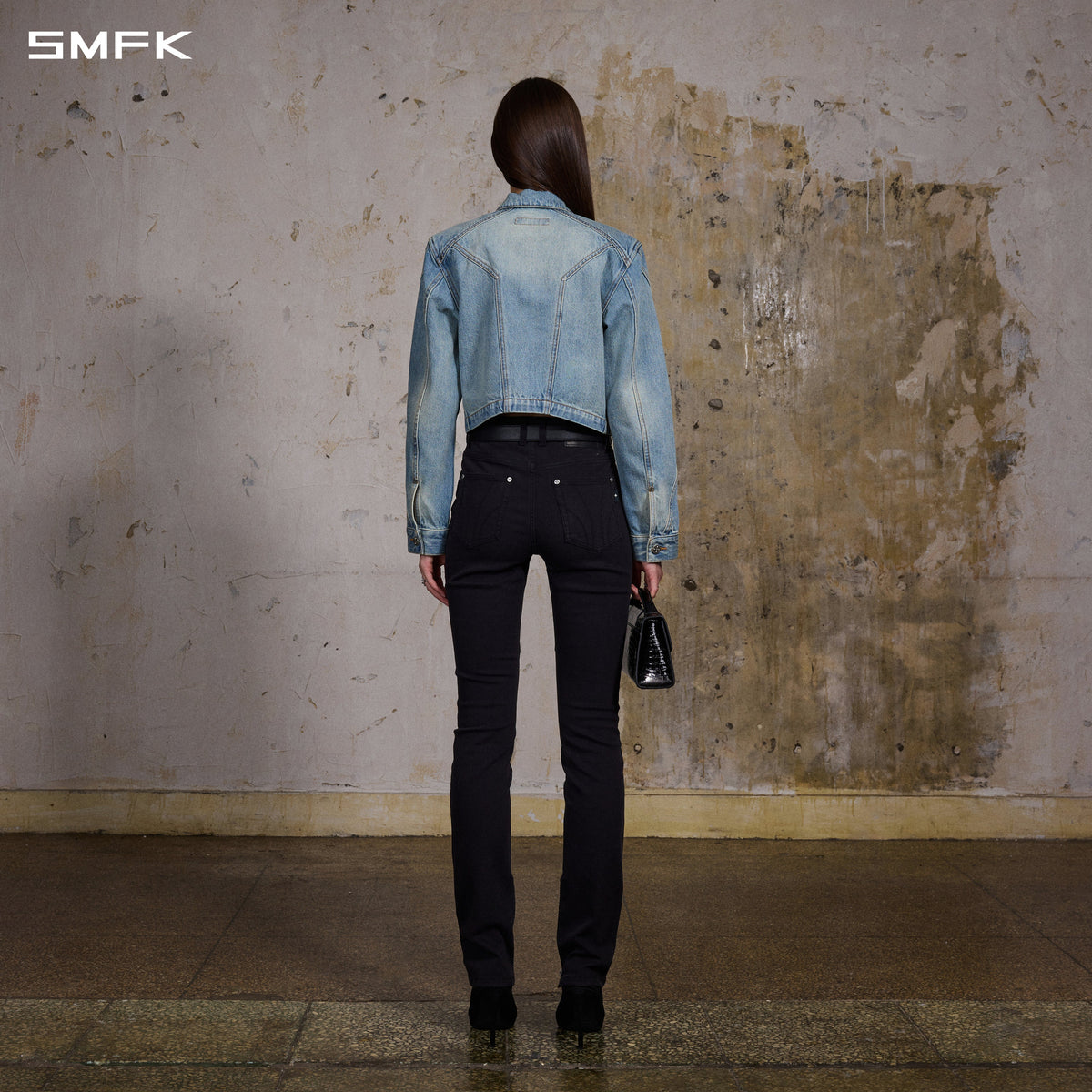 MIRAGE PRISM MODEL DENIM PANTS/E-COTTON WILD BLACK