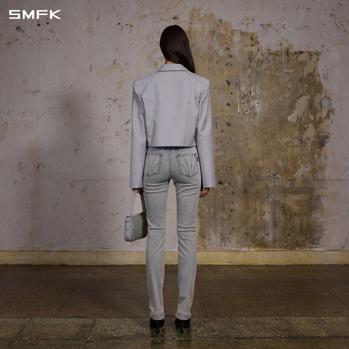 MIRAGE PRISM MODEL DENIM PANTS/E-COTTON GLACIER GREY
