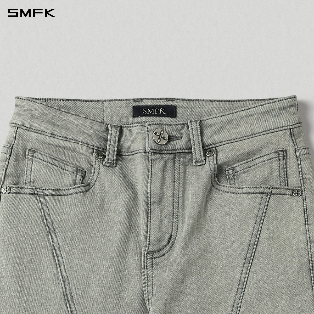 MIRAGE PRISM MODEL DENIM PANTS/E-COTTON GLACIER GREY