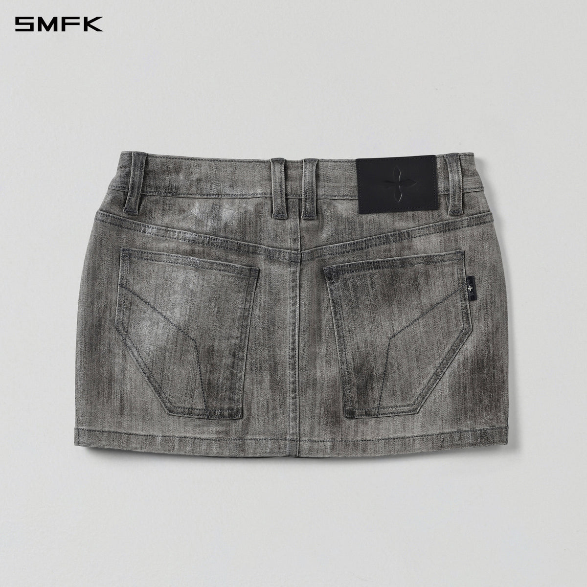 WILD MIRAGE SKINNY DENIM DRESS/E-COTTON MIRAGE GREY