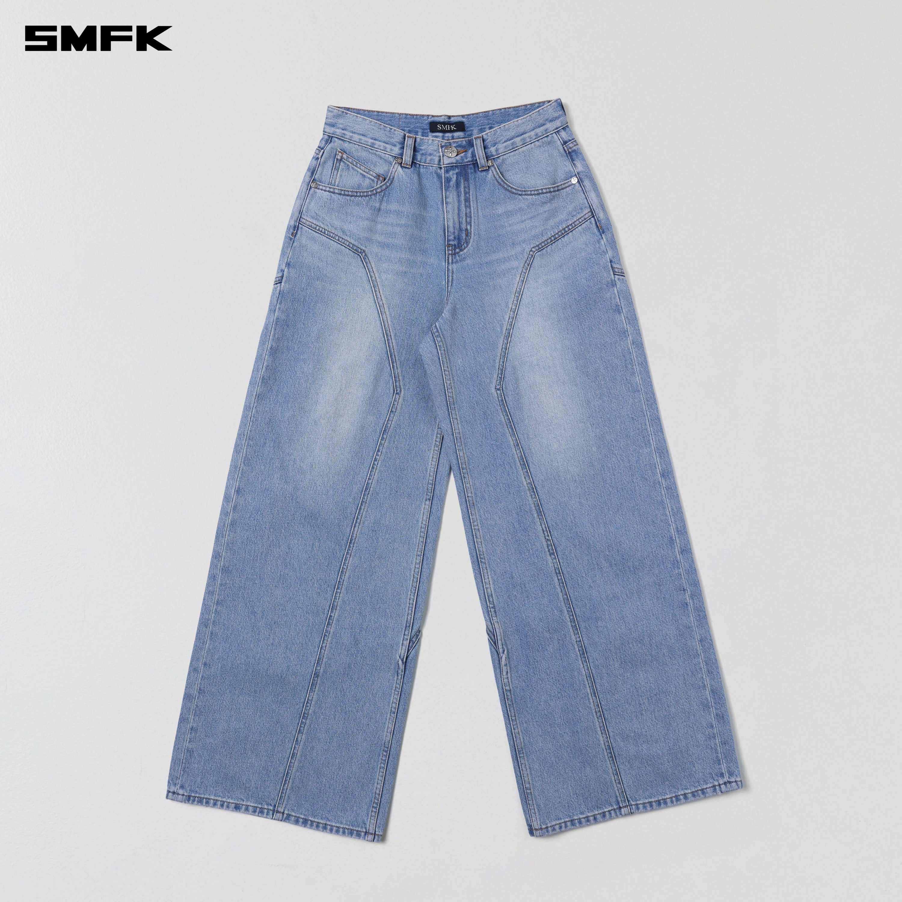 WILD MIRAGE TOWER DENIM PANTS/COTTON WILD BLUE