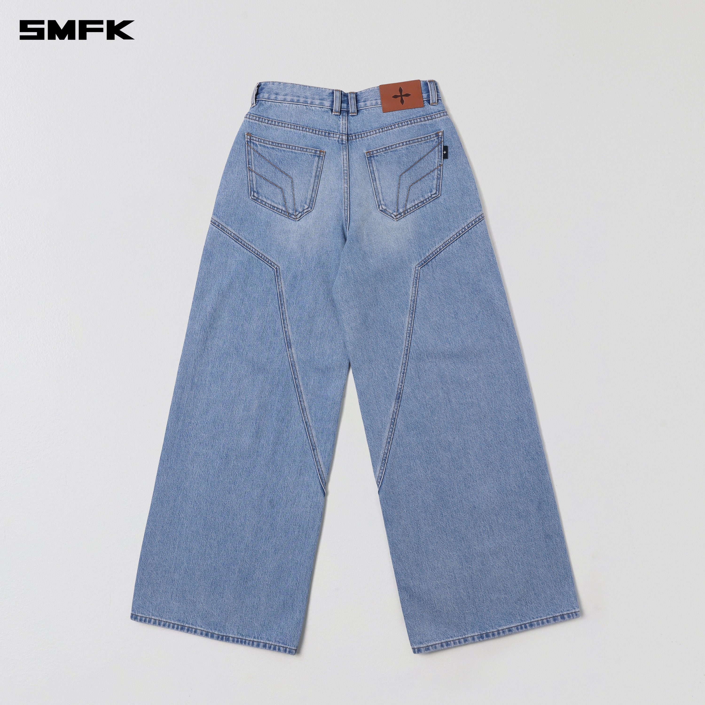 WILD MIRAGE TOWER DENIM PANTS/COTTON WILD BLUE
