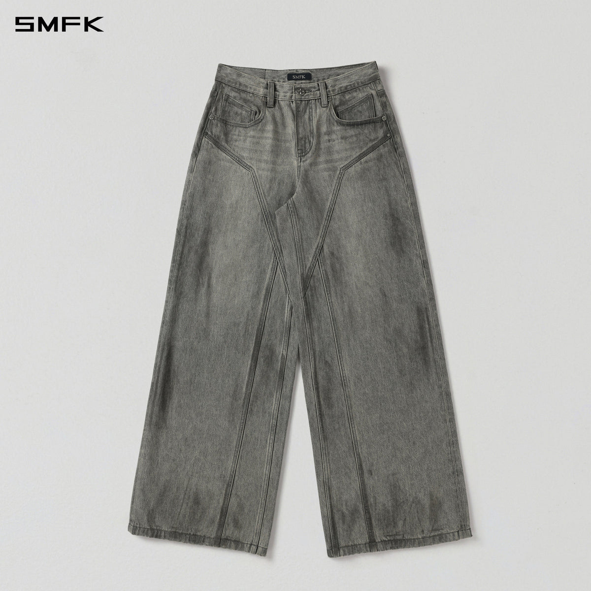 WILD MIRAGE TOWER DENIM PANTS/DENIM COTTON+SLOW WASH/W MIRAGE GREY