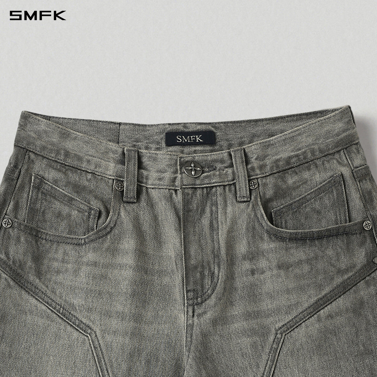 WILD MIRAGE TOWER DENIM PANTS/DENIM COTTON+SLOW WASH/W MIRAGE GREY