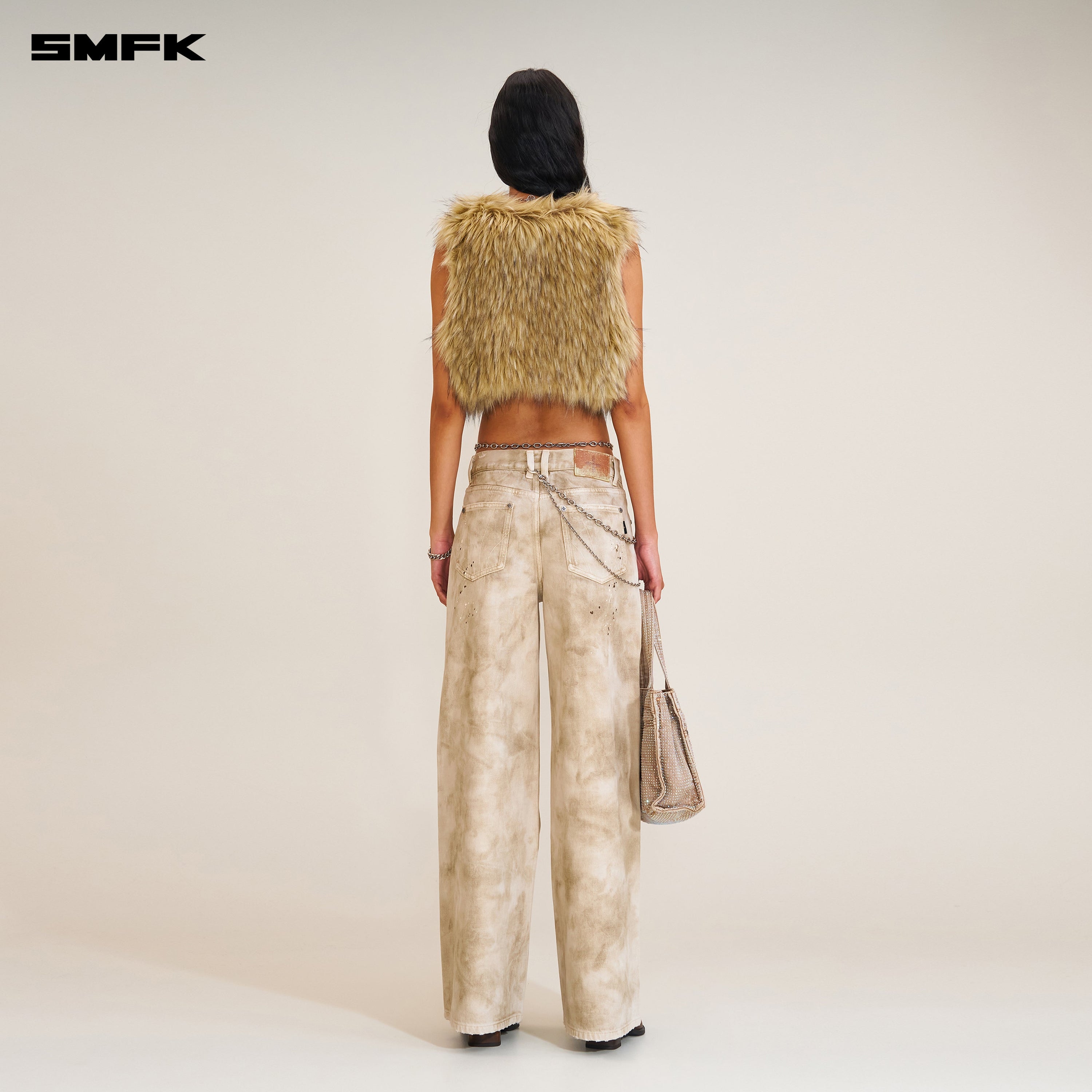 RAGE WILD HANDCRAFT TOWER DENIM PANTS (GARMENT DYE) WILD BROWN