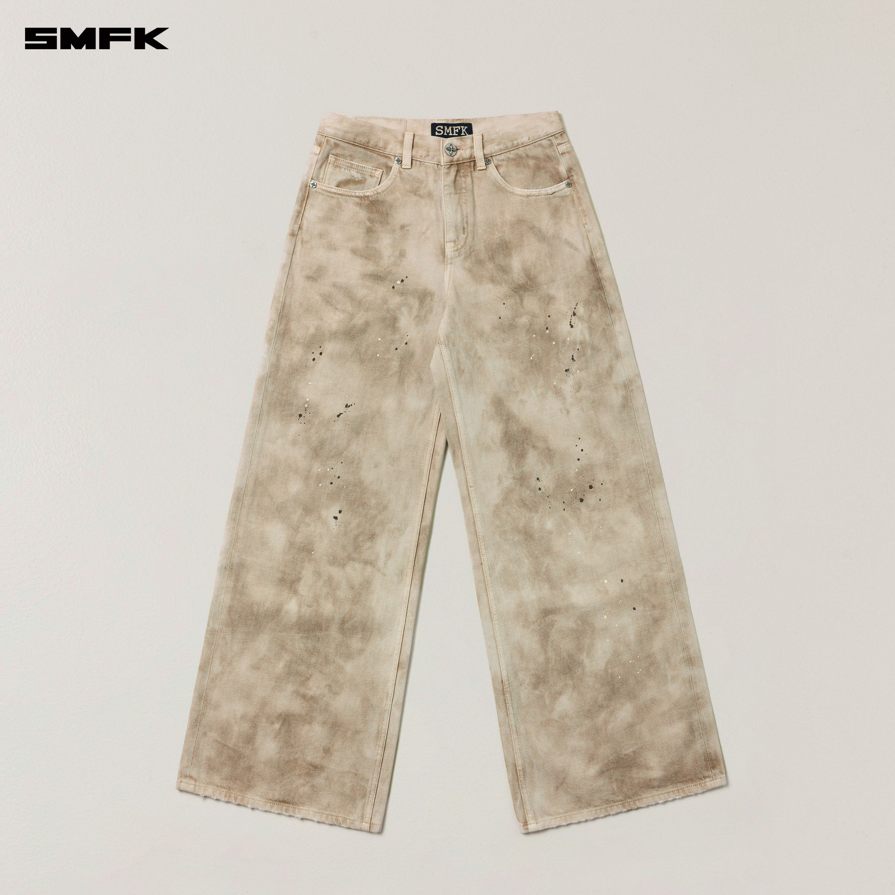 RAGE WILD HANDCRAFT TOWER DENIM PANTS (GARMENT DYE) WILD BROWN