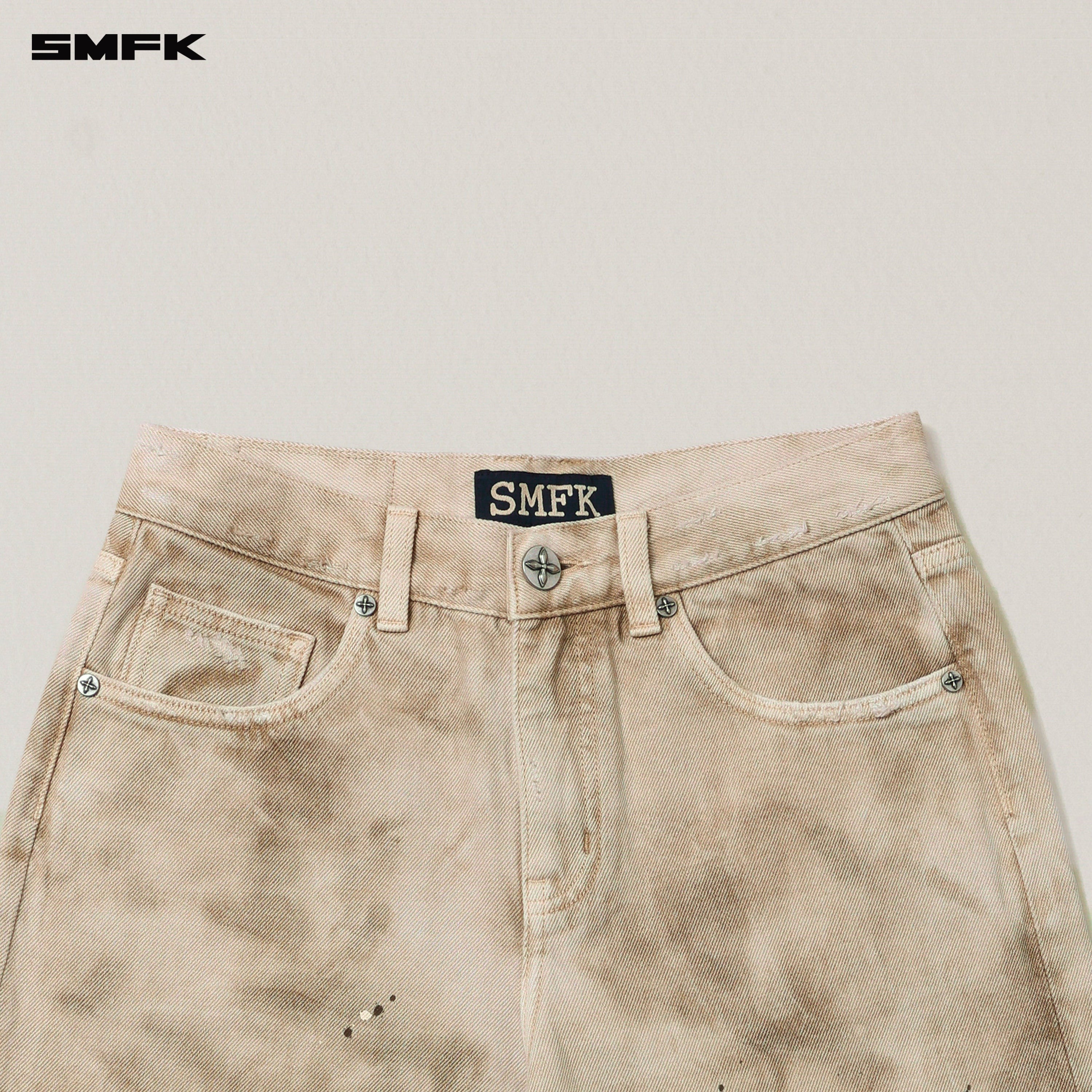 RAGE WILD HANDCRAFT TOWER DENIM PANTS (GARMENT DYE) WILD BROWN