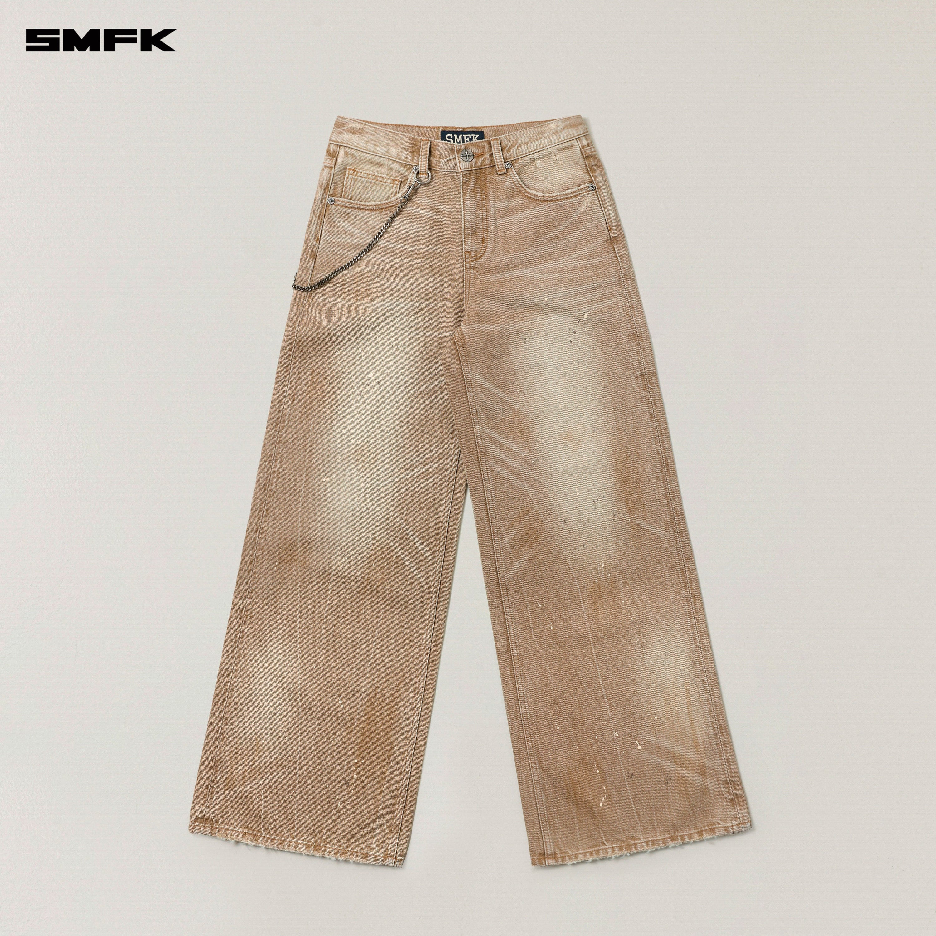 RAGE WILD HANDCRAFT TOWER DENIM PANTS WILD COWBOY BROWN
