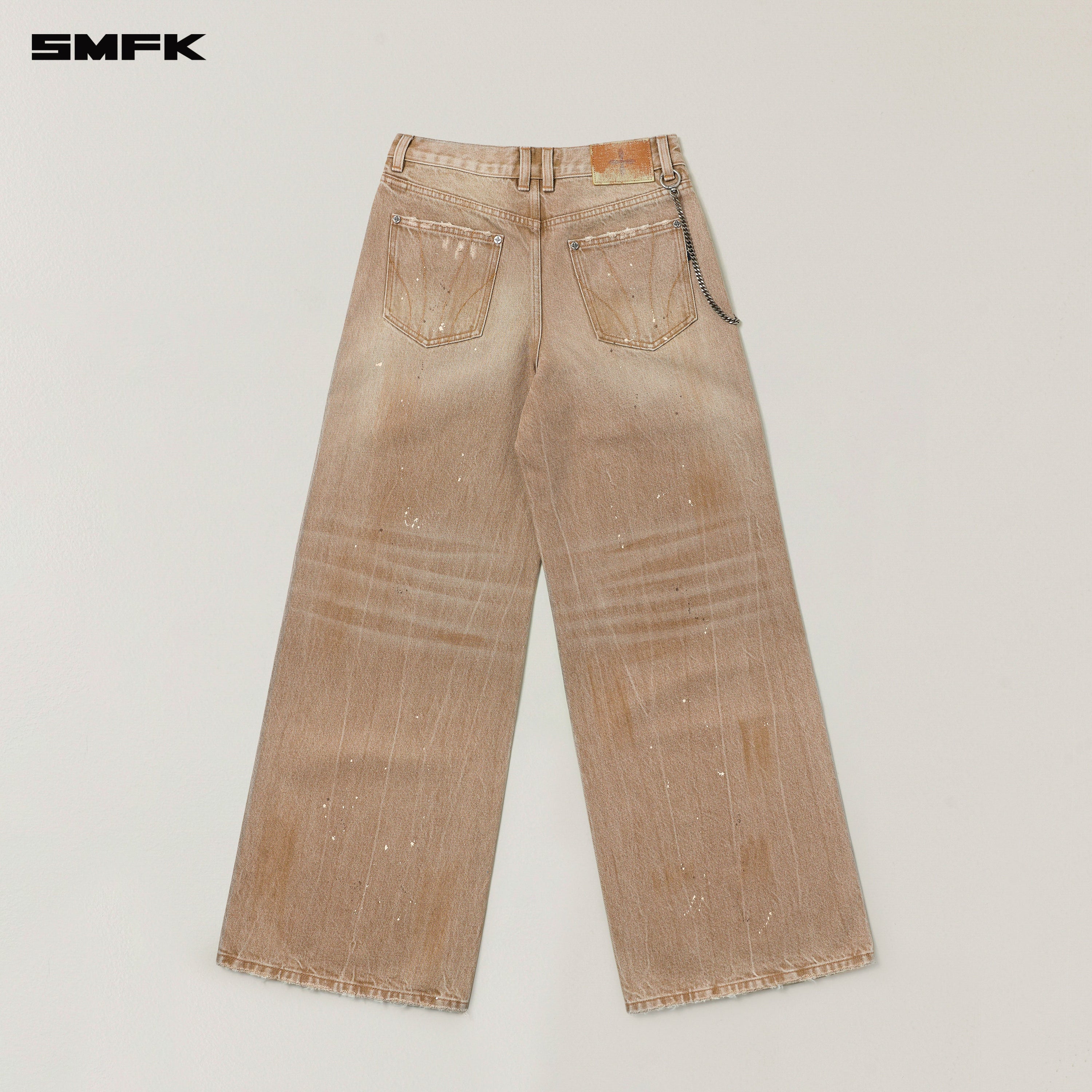 RAGE WILD HANDCRAFT TOWER DENIM PANTS WILD COWBOY BROWN