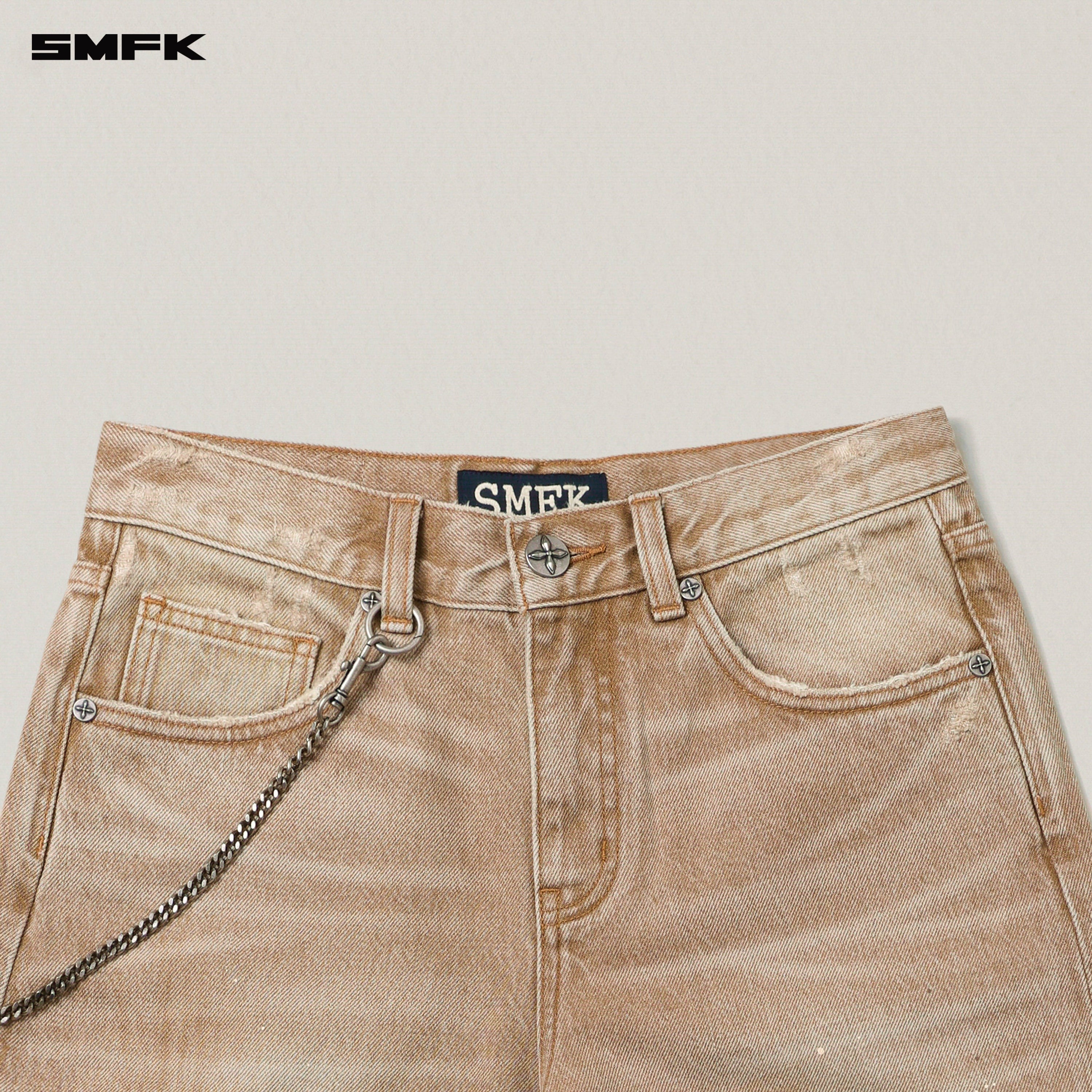 RAGE WILD HANDCRAFT TOWER DENIM PANTS WILD COWBOY BROWN