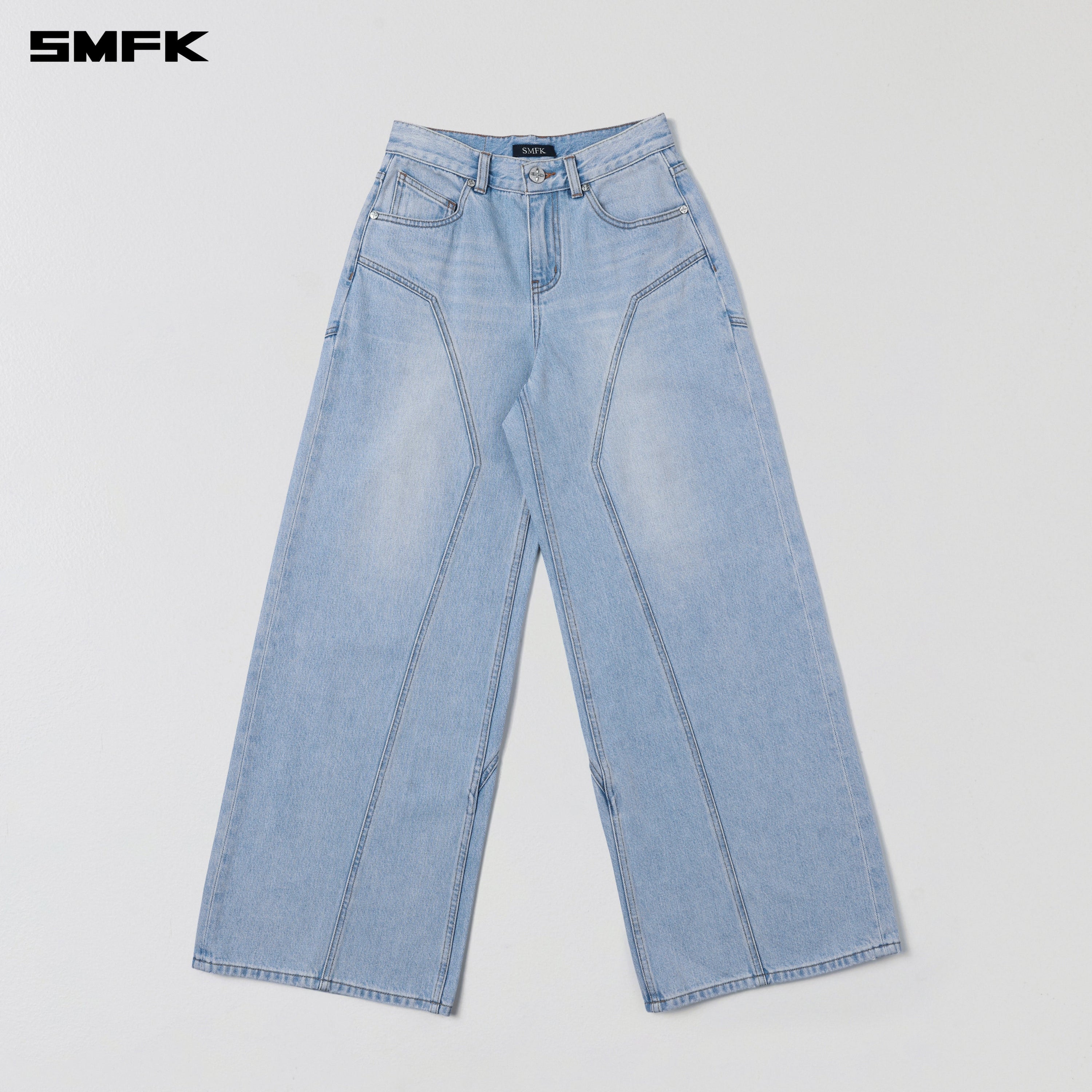WILD MIRAGE TOWER DENIM PANTS/COTTON WILD SKY BLUE