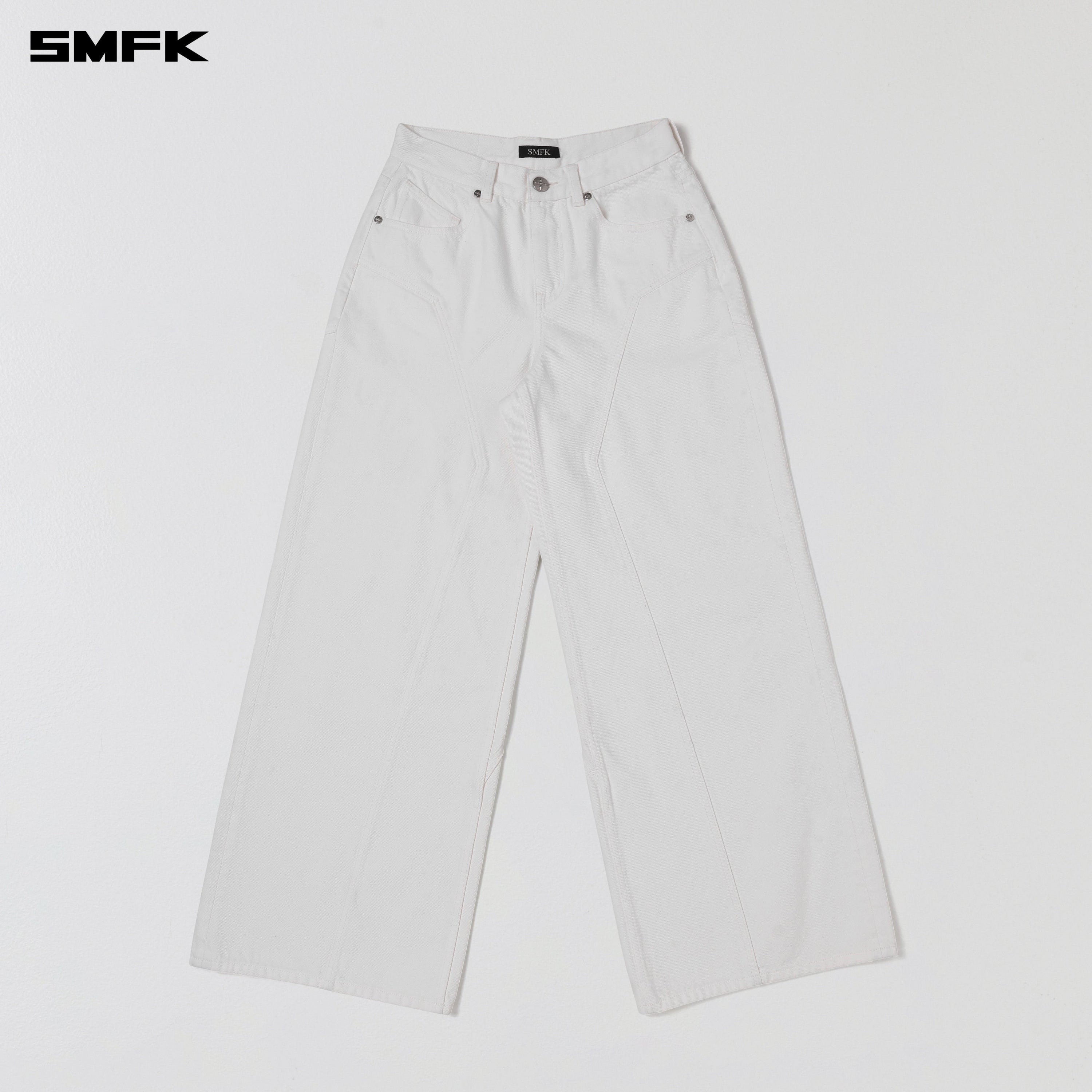 WILD MIRAGE TOWER DENIM PANTS/COTTON CLOUD WHITE