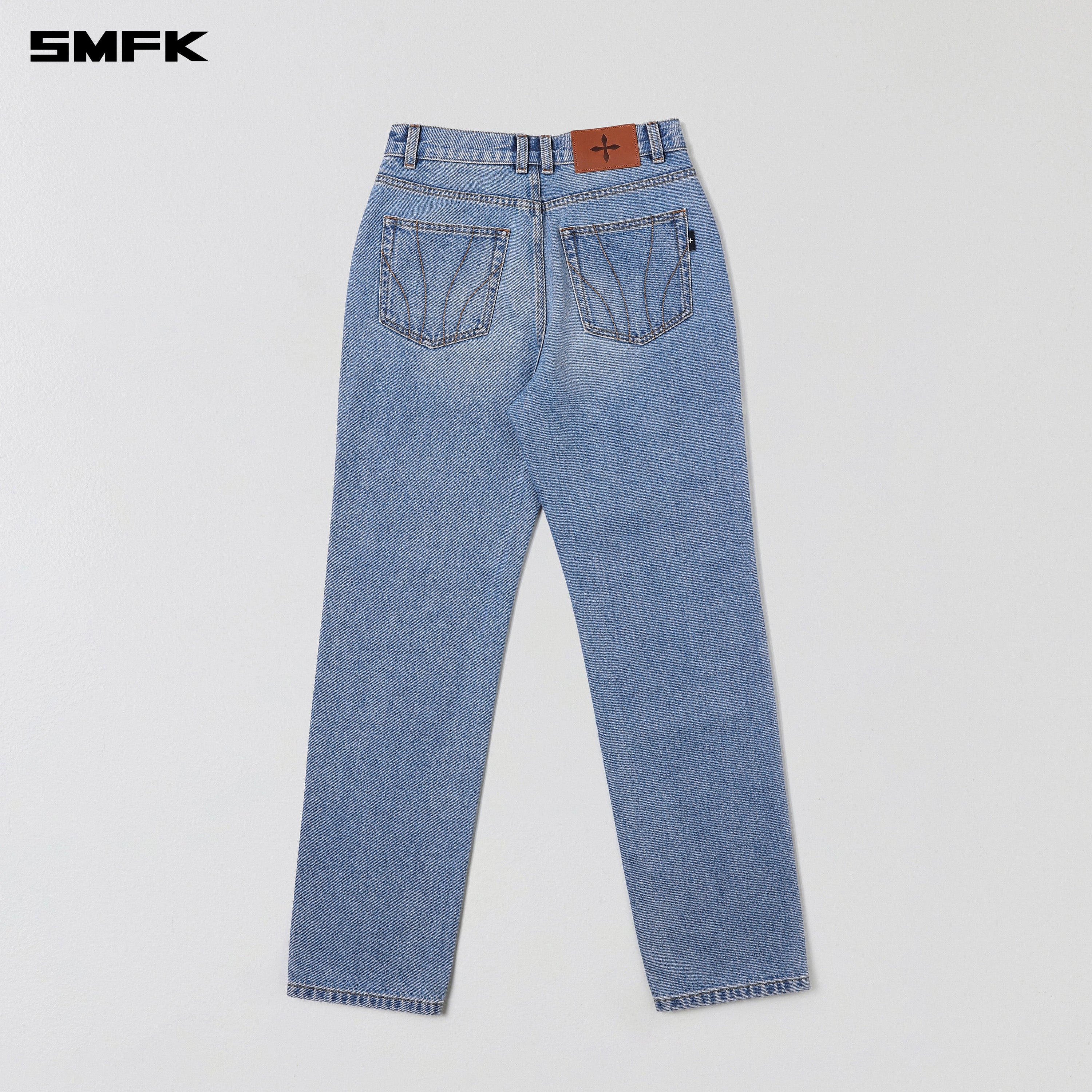 PERMANENT STRT-S DENIM PANTS/COTTON WILD BLUE