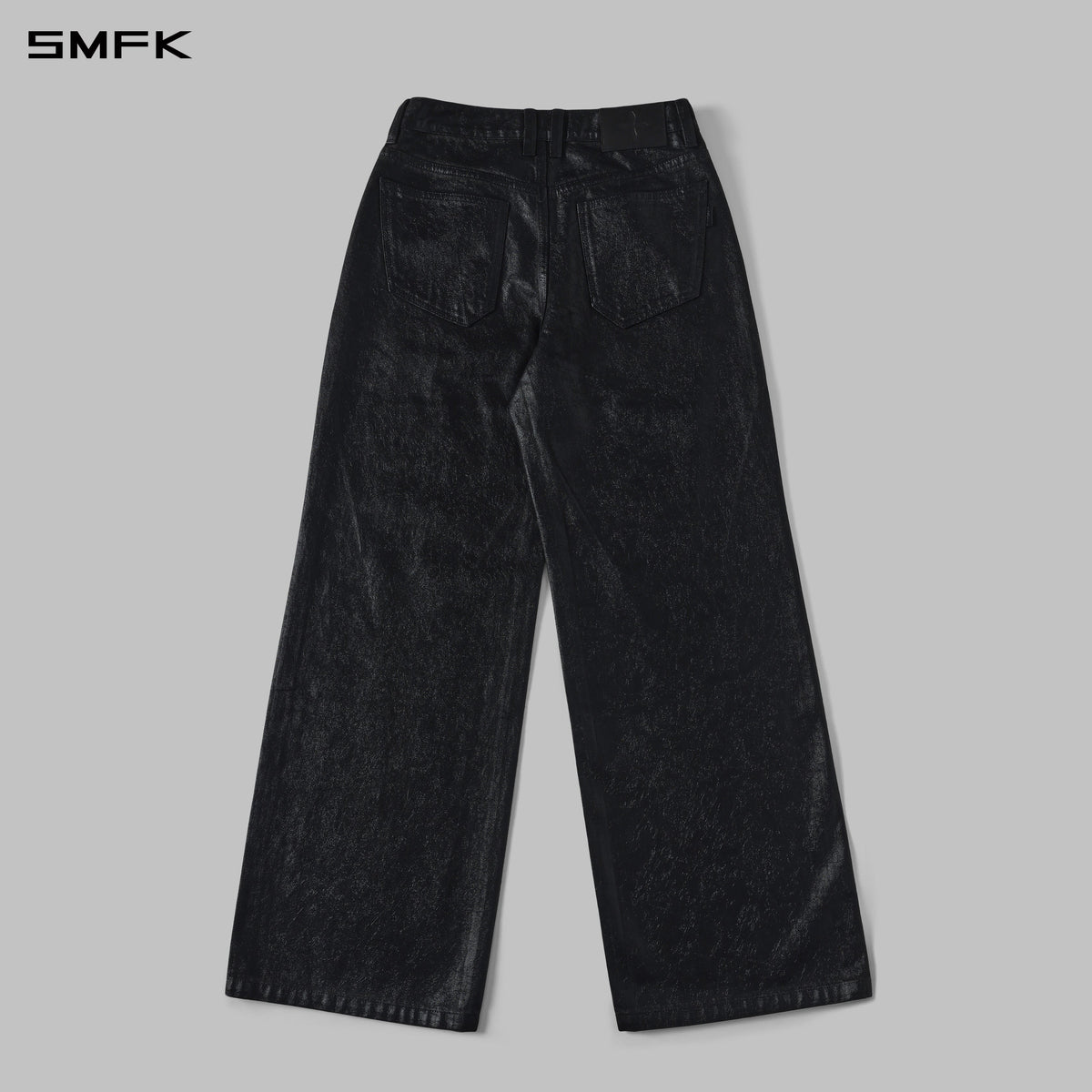 SIREN TOWER DENIM PANTS/DENIM COTTON+METALLIC COATING/W INK BLACK