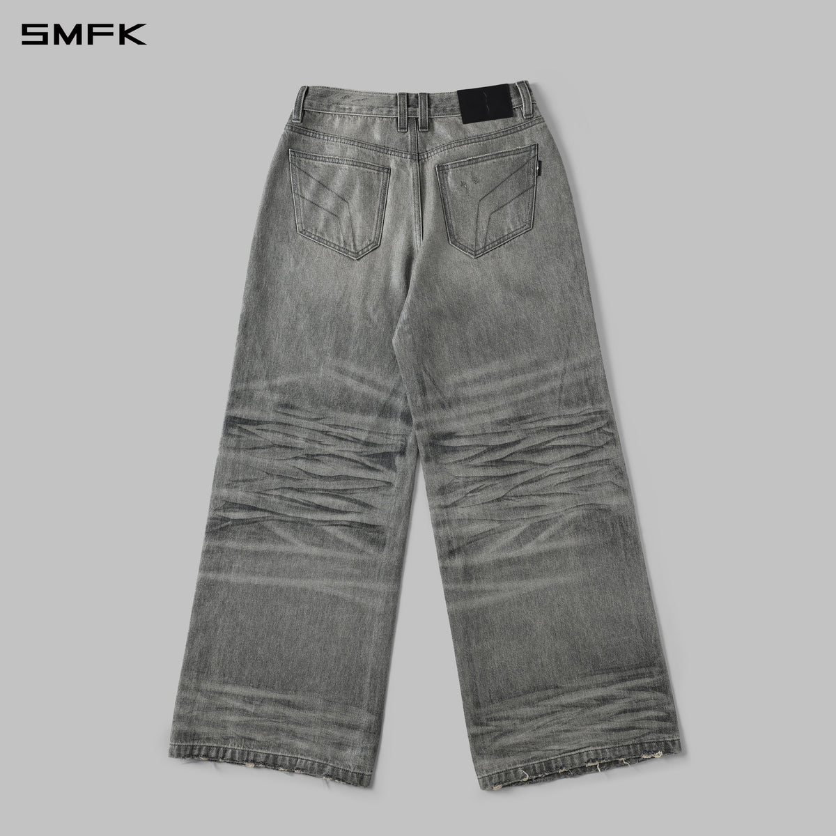 SIREN TOWER DENIM PANTS/DENIM COTTON+METALLIC COATING/W MIST GREY