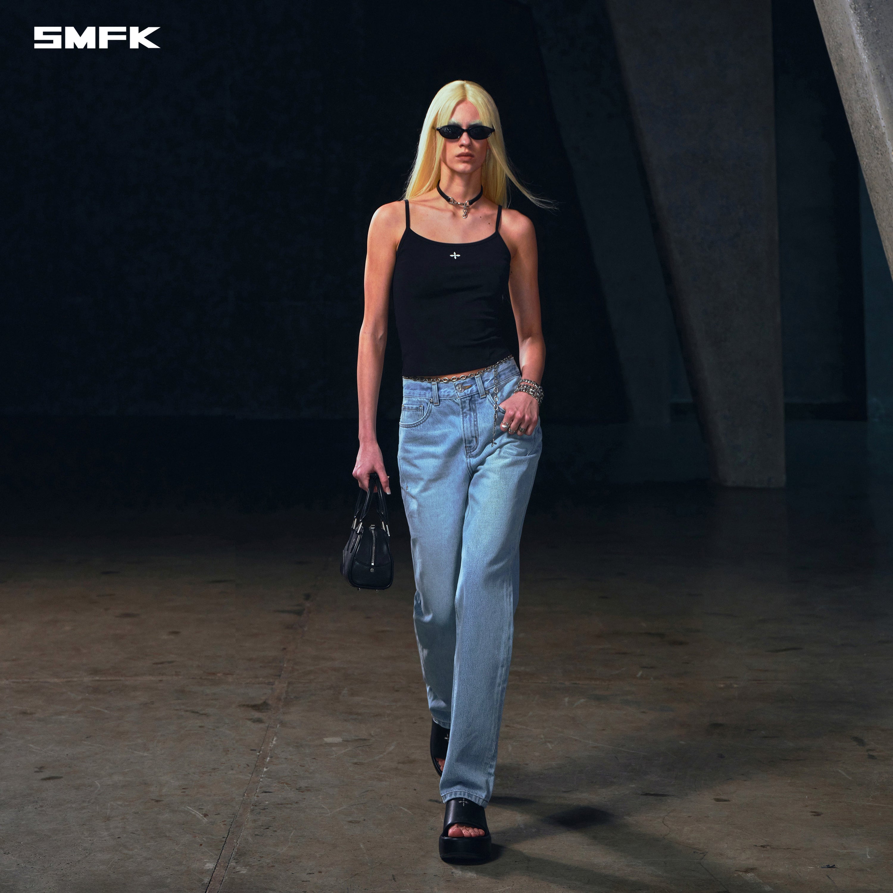 WILD PERMANENT STRT-S DENIM PANTS/COTTON WILD SKY BLUE