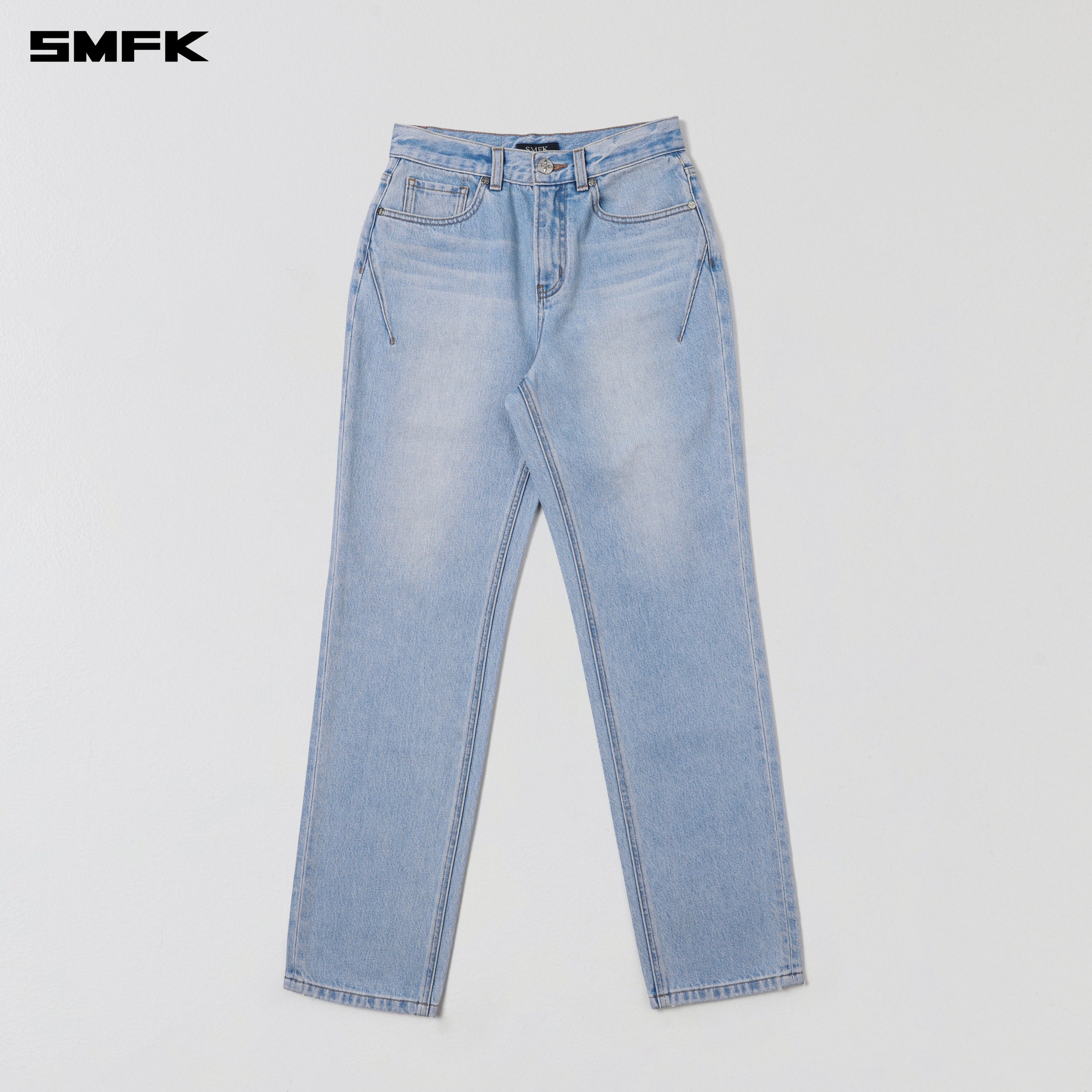 WILD PERMANENT STRT-S DENIM PANTS/COTTON WILD SKY BLUE