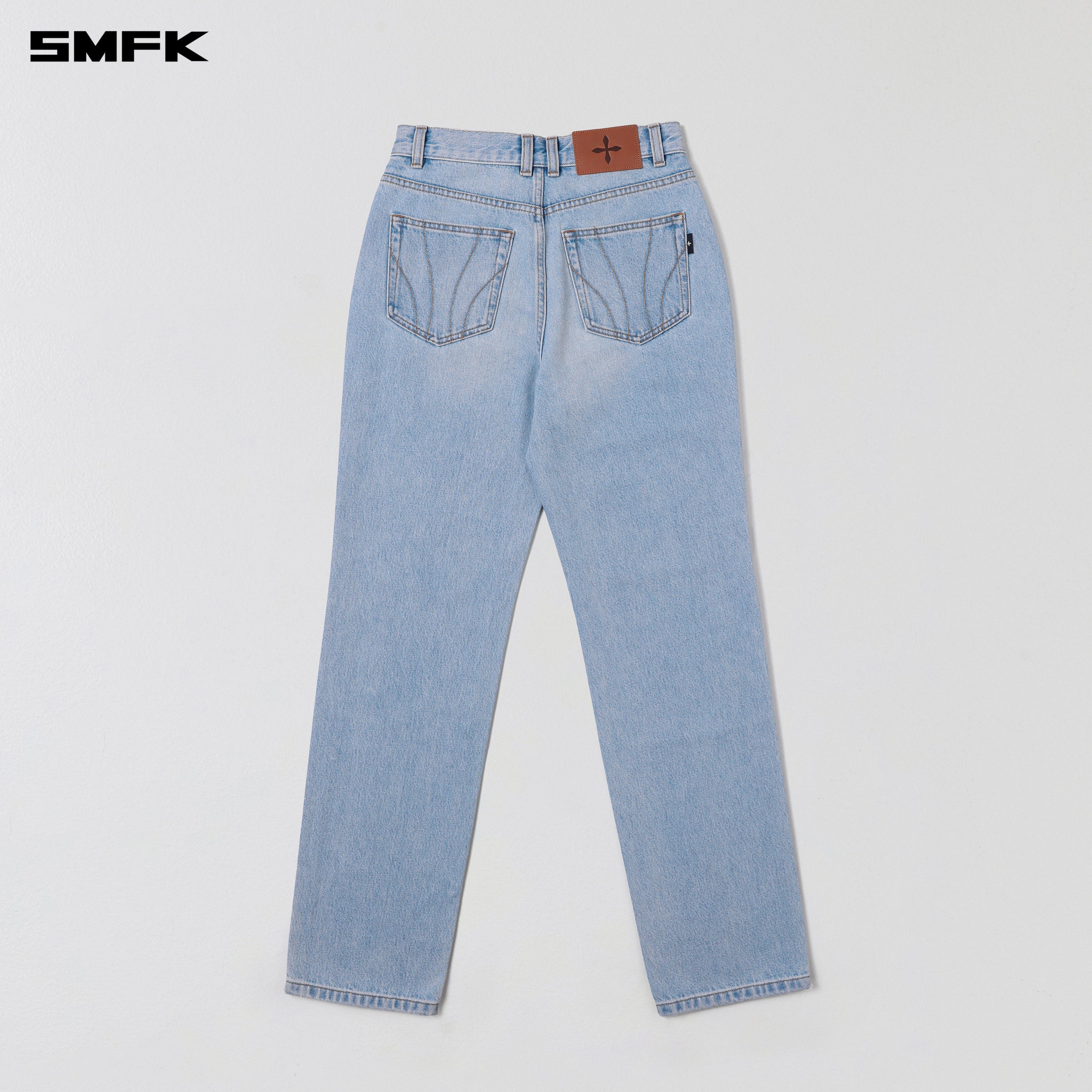 WILD PERMANENT STRT-S DENIM PANTS/COTTON WILD SKY BLUE