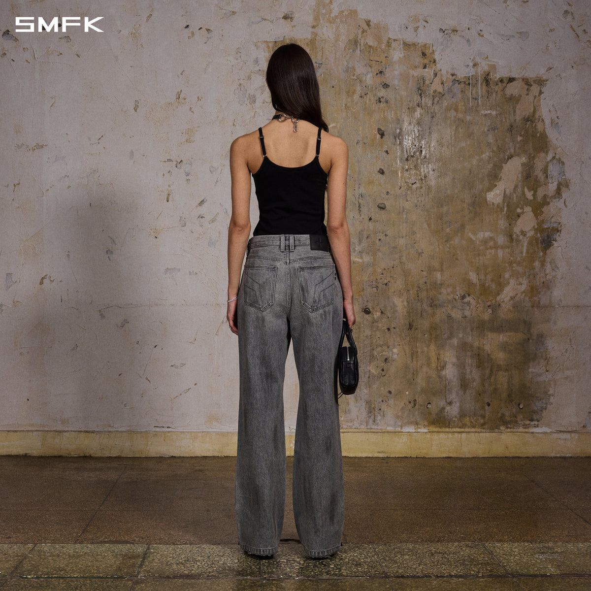 WILD MIRAGE STRT DENIM PANTS/DENIM COTTON+SLOW WASH/W MIRAGE GREY